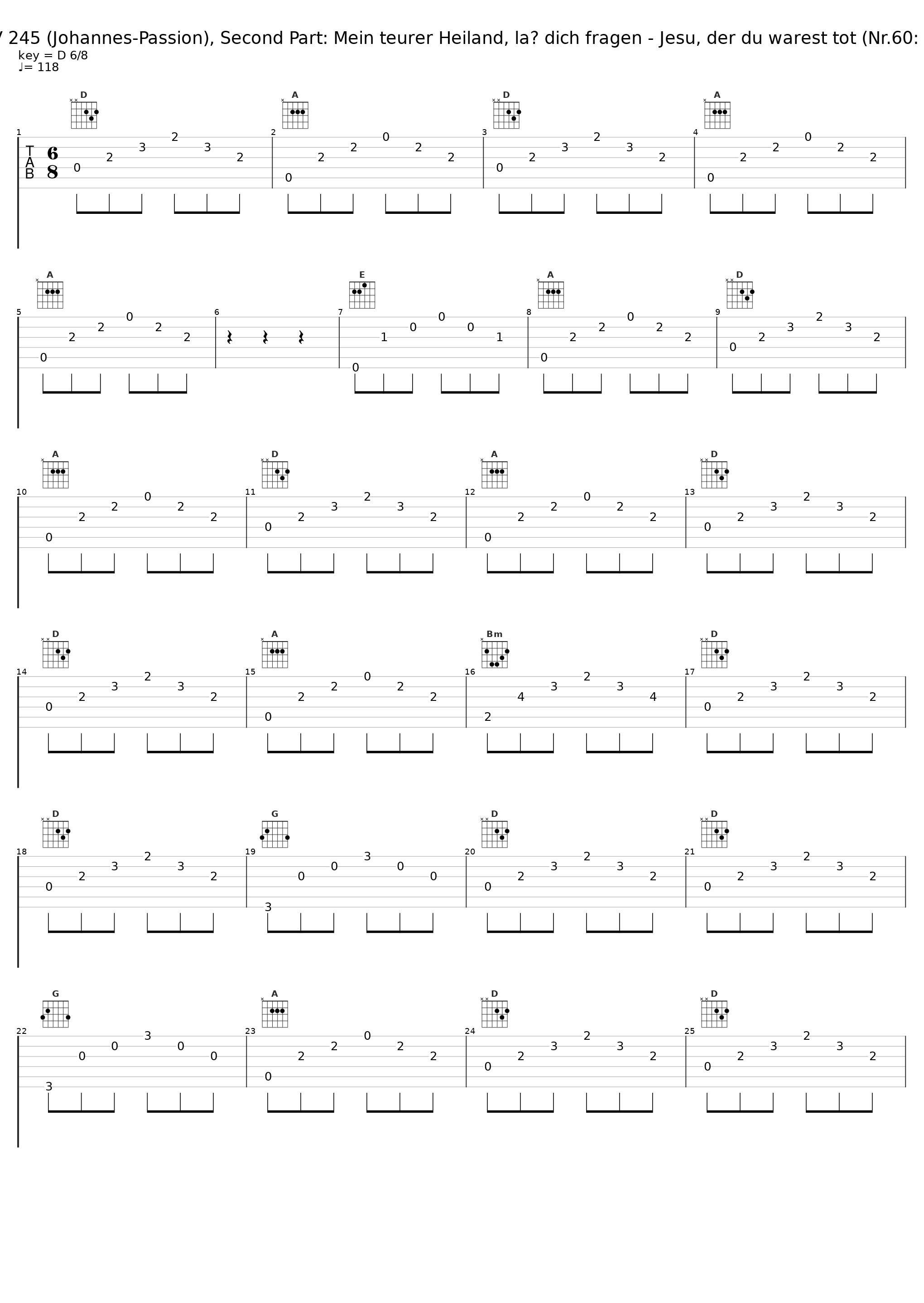 St. John Passion BWV 245 (Johannes-Passion), Second Part: Mein teurer Heiland, laß dich fragen - Jesu, der du warest tot (Nr.60: Aria - Bass mit Chor)_Fritz Wunderlich,Josef Traxel,Dietrich Fischer-Dieskau,Lisa Otto_1