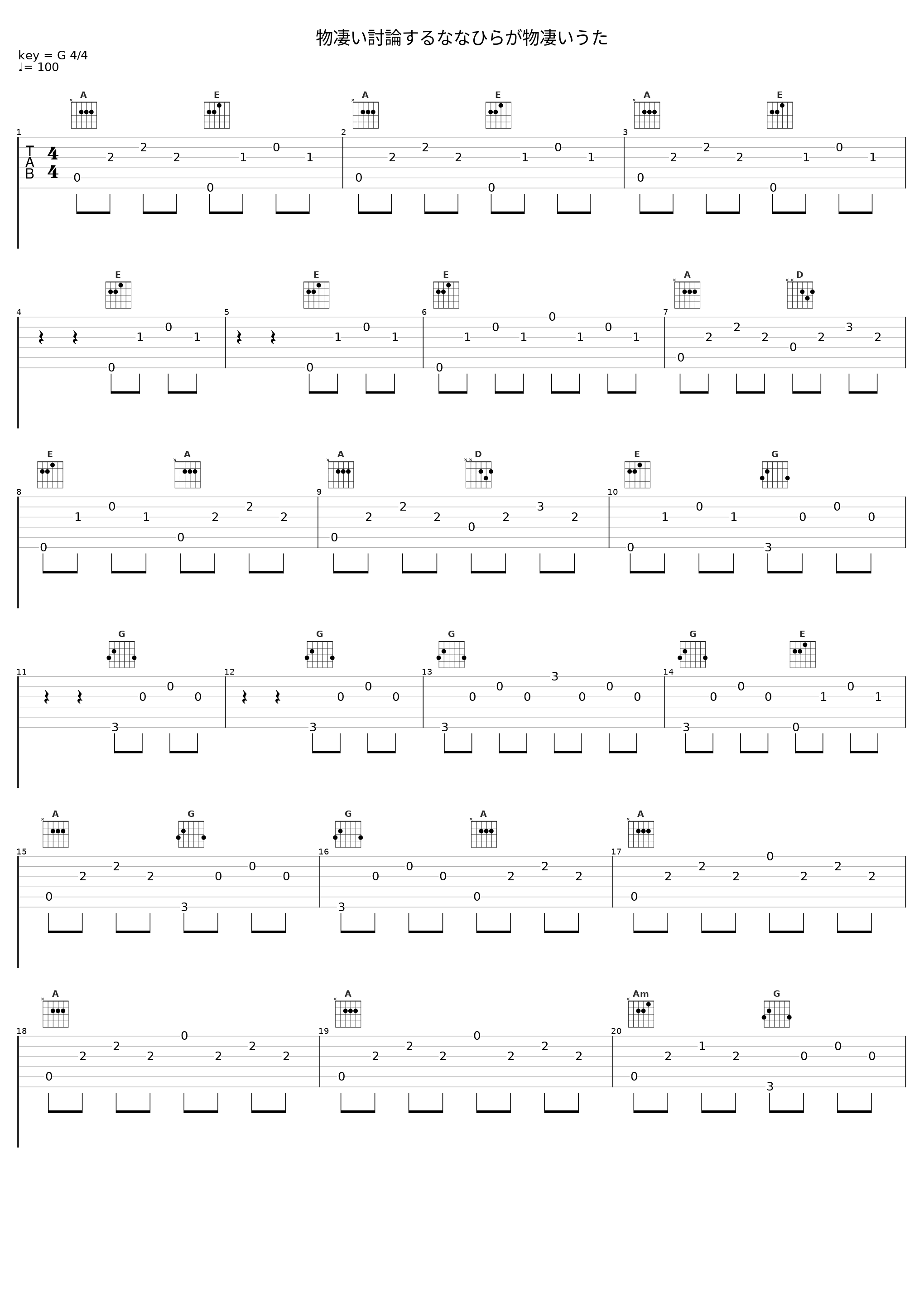 物凄い討論するななひらが物凄いうた_Nanahira_1