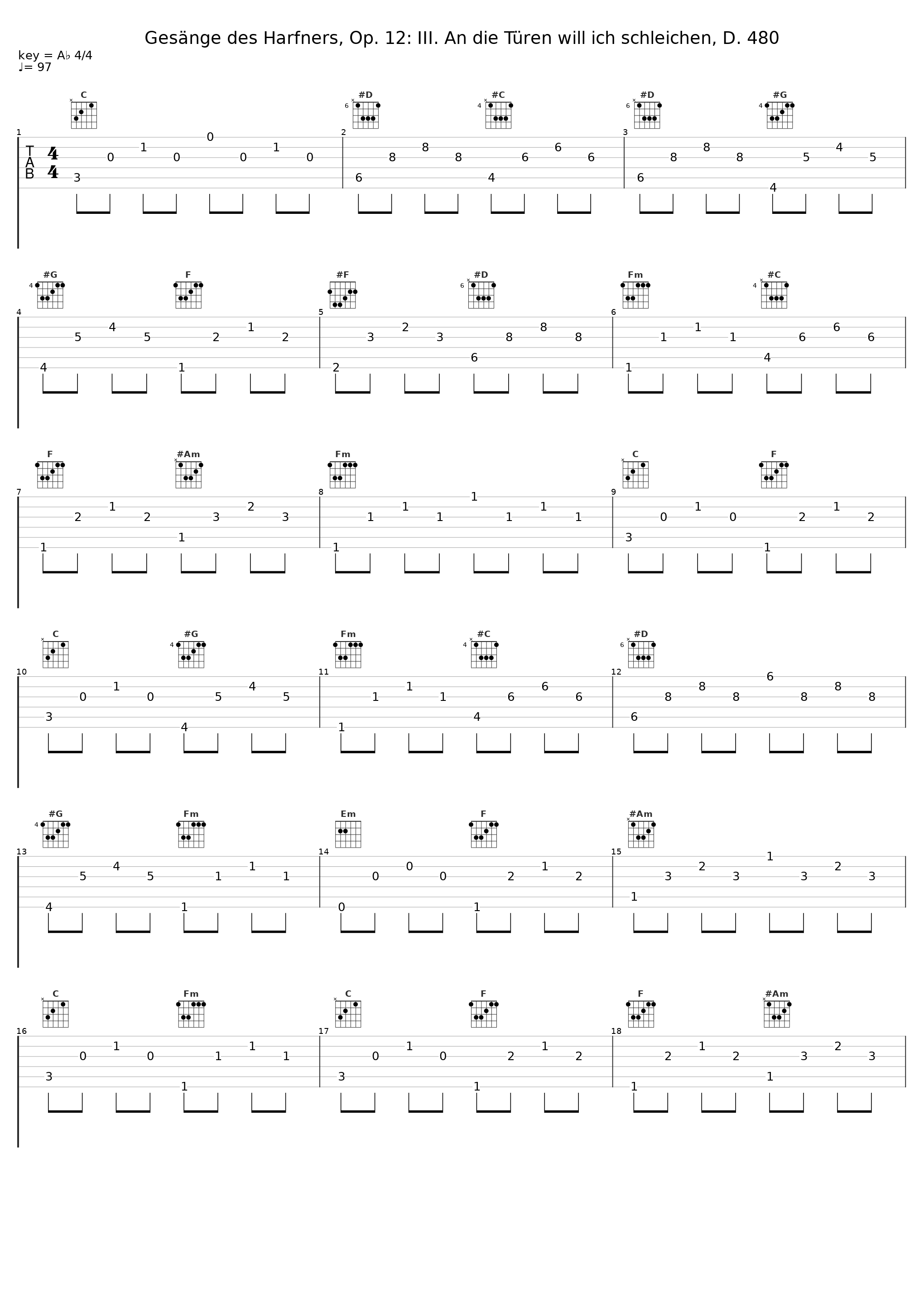 Gesänge des Harfners, Op. 12: III. An die Türen will ich schleichen, D. 480_Thomas Quasthoff,Franz Schubert,Charles Spencer_1