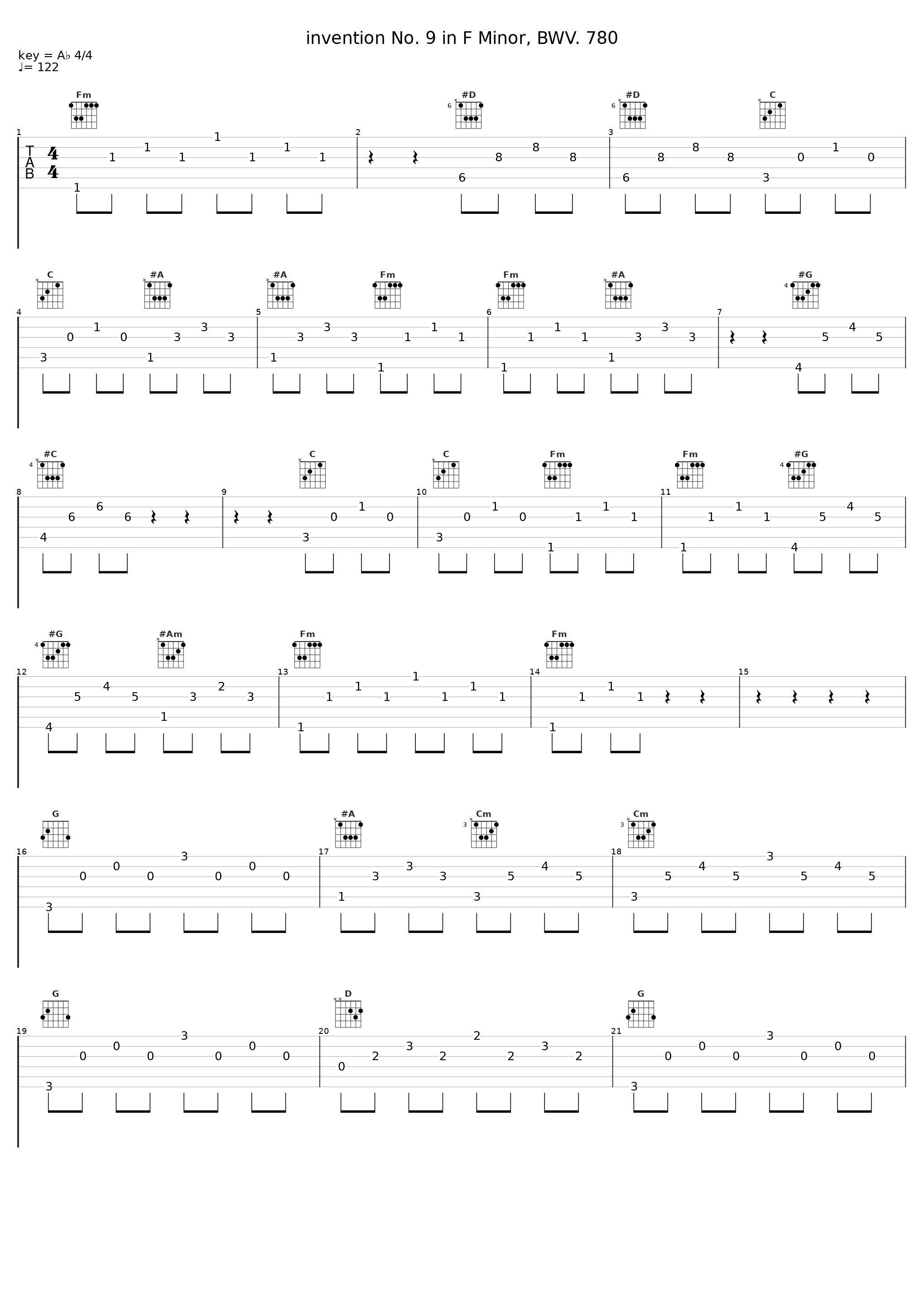 invention No. 9 in F Minor, BWV. 780_Angela Hewitt_1