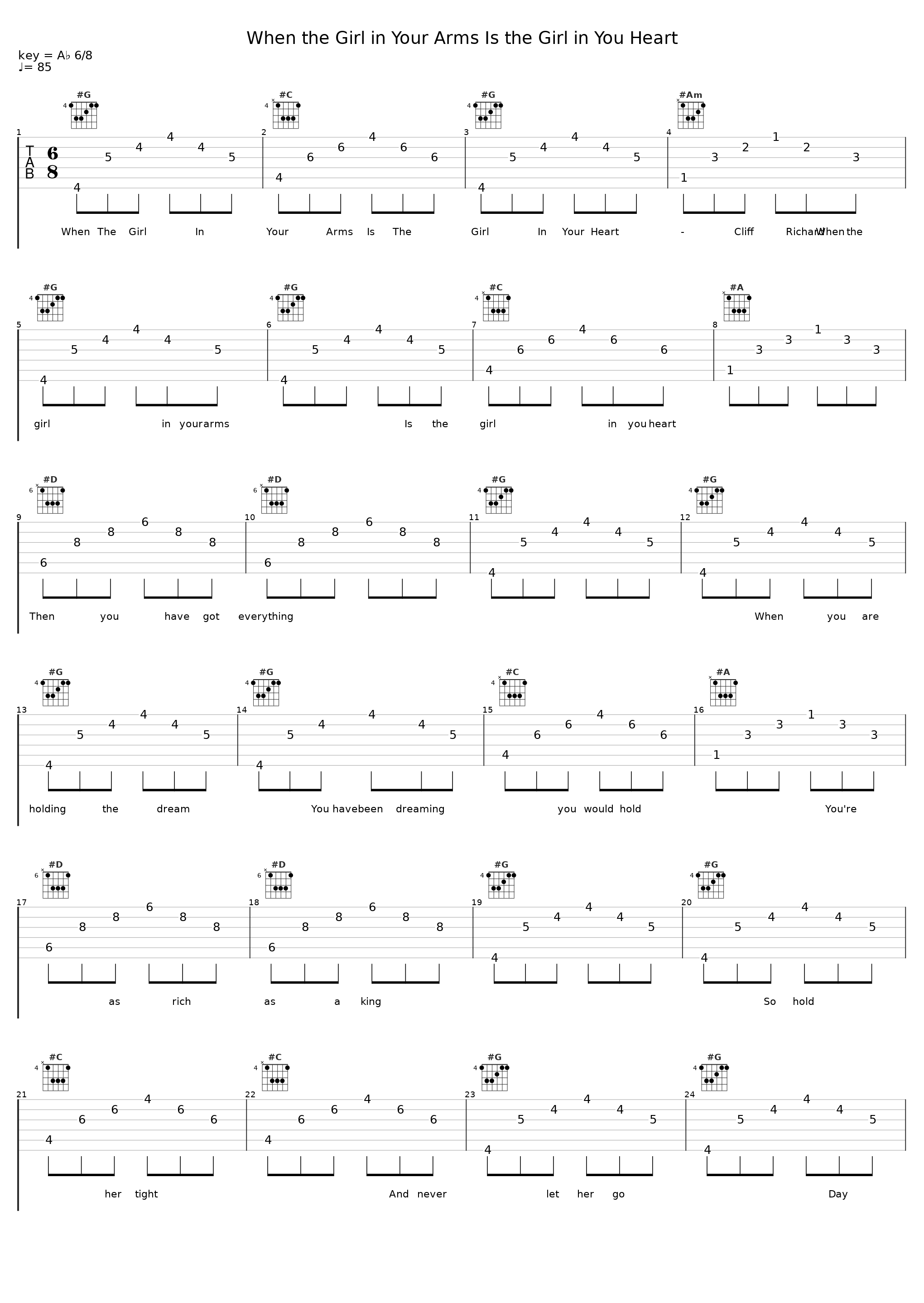 When the Girl in Your Arms Is the Girl in You Heart_Cliff Richard_1
