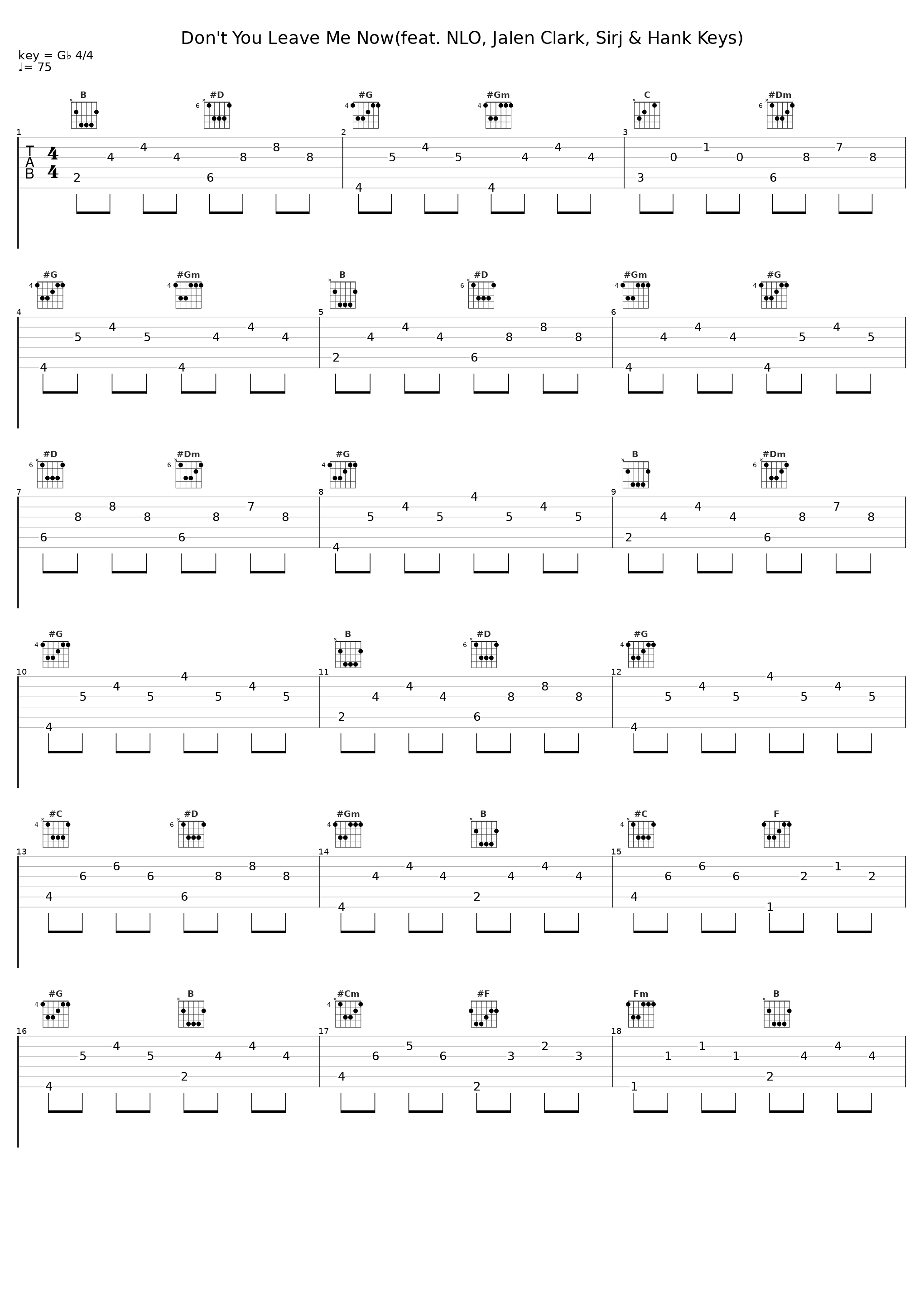 Don't You Leave Me Now(feat. NLO, Jalen Clark, Sirj & Hank Keys)_Close,NLO,Jalen Clark,Sirj,Hank Keys_1