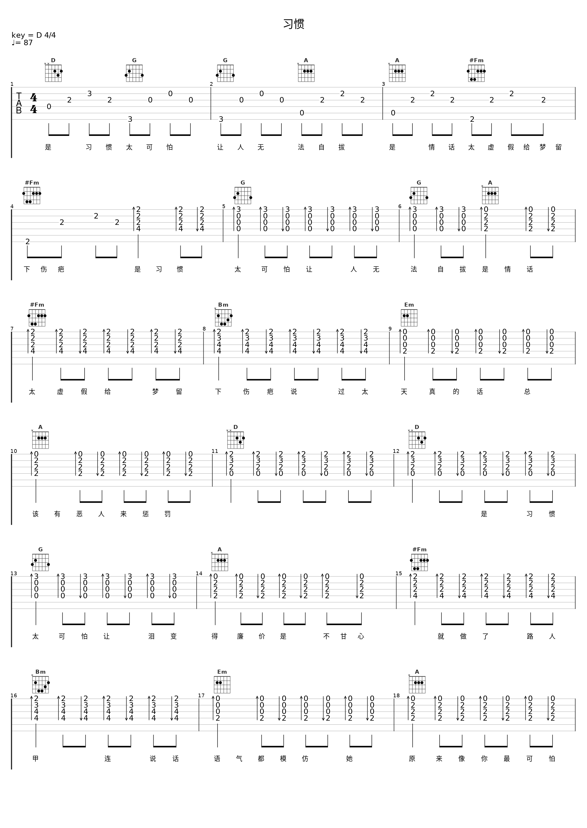 习惯_钟棋煜 (渡)_1