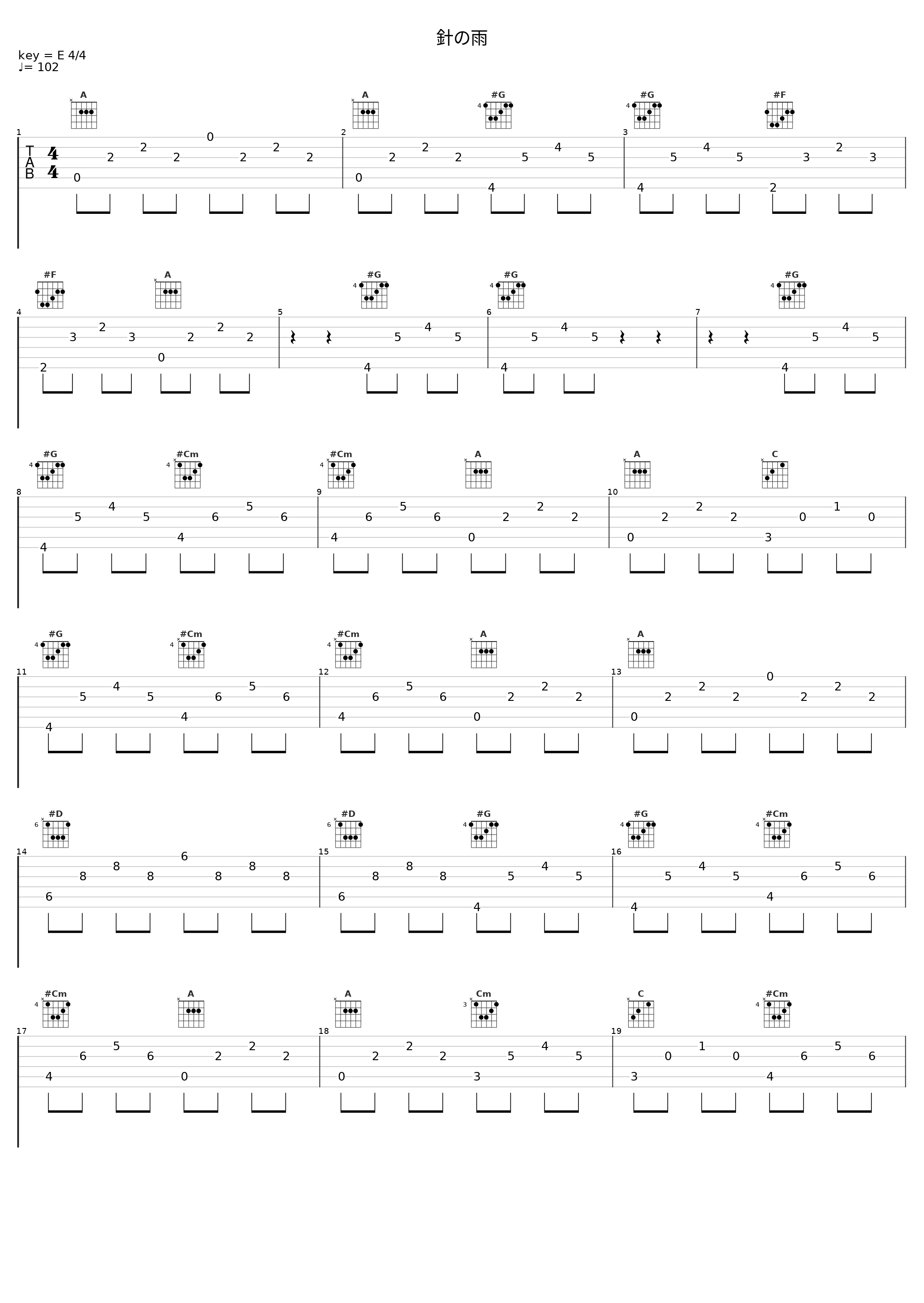 針の雨_THE BACK HORN_1