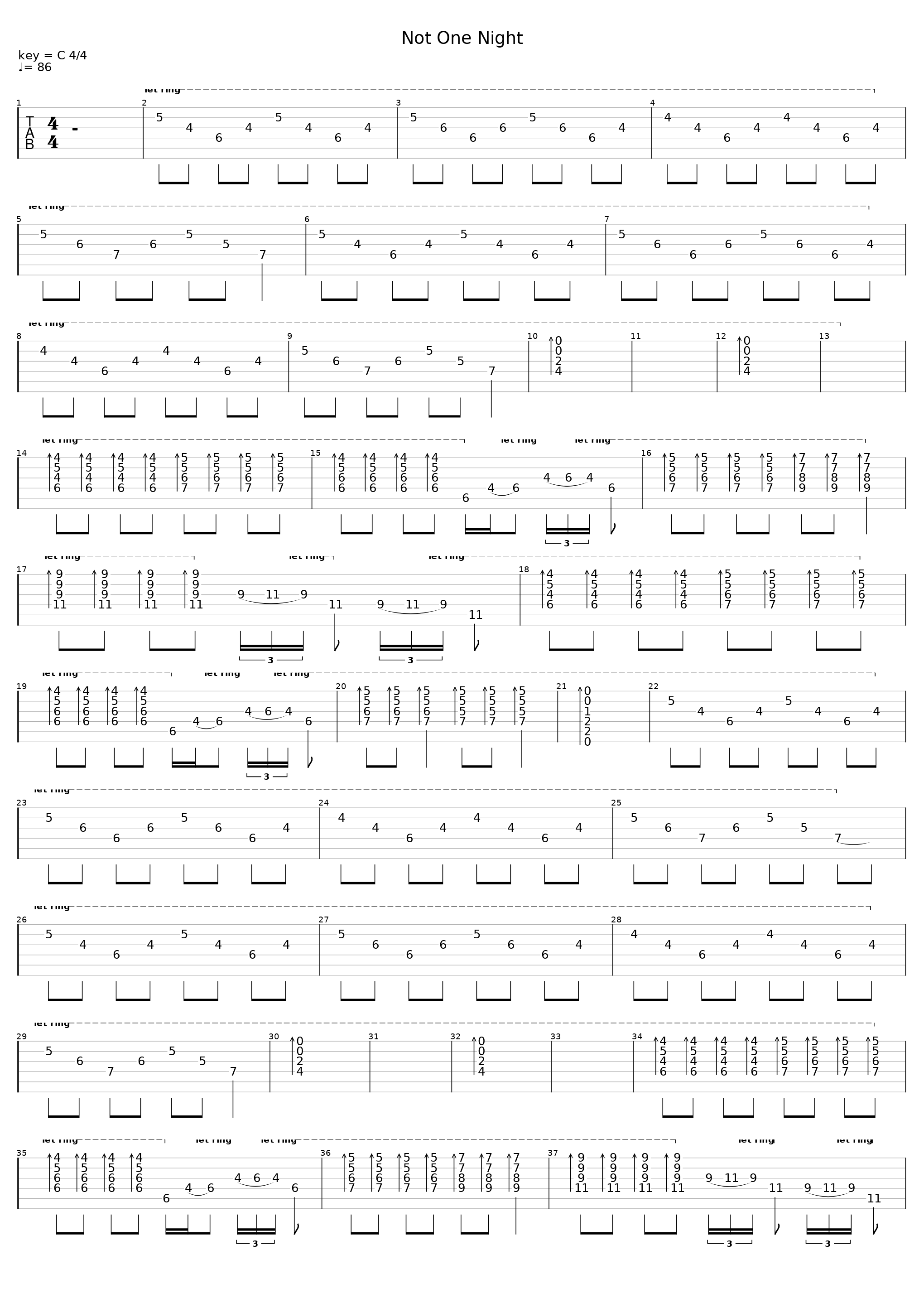 Not One Night_Mr. Big_1