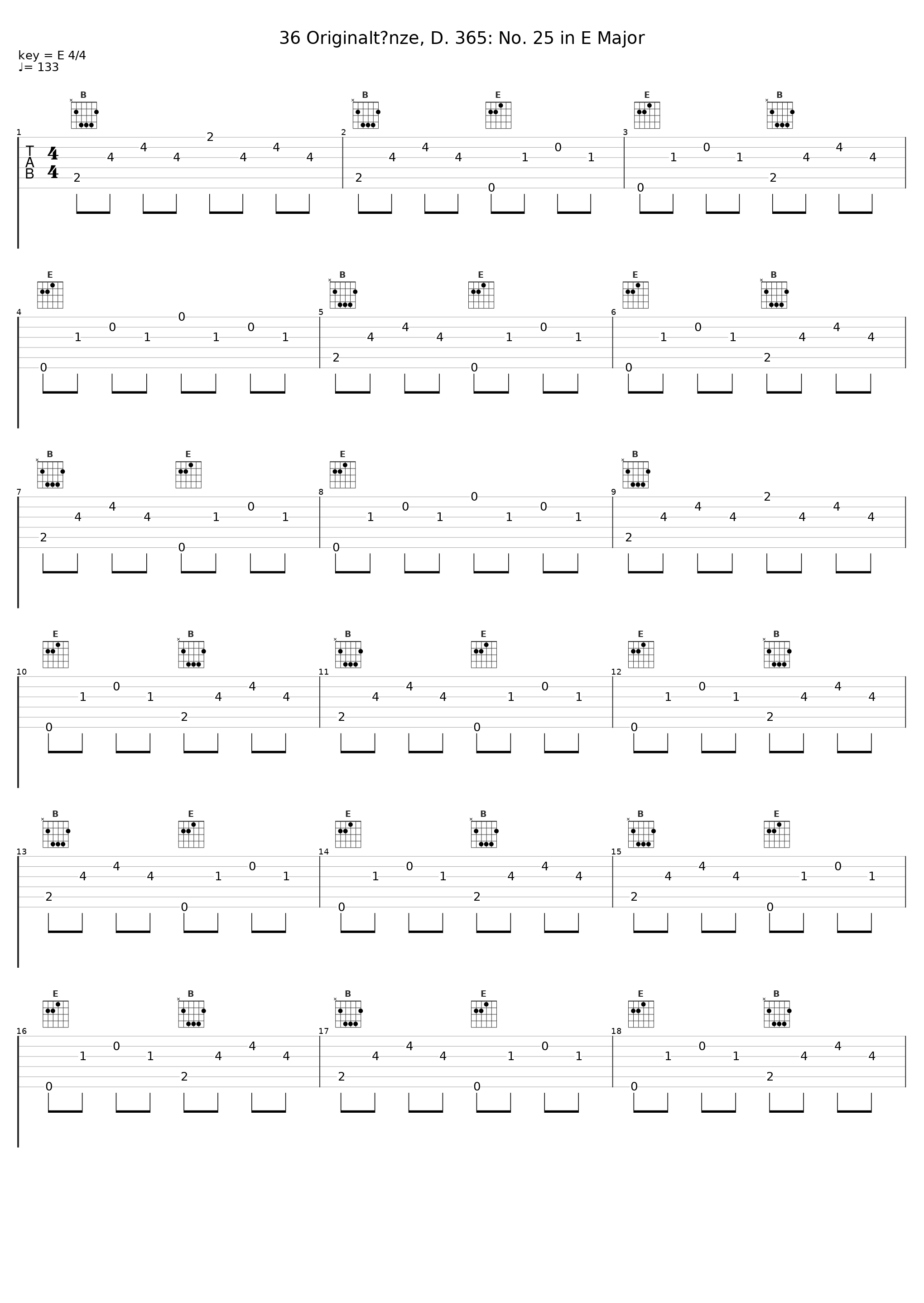 36 Originaltänze, D. 365: No. 25 in E Major_Franz Schubert,Mu Dimon,Songs of Birdland_1