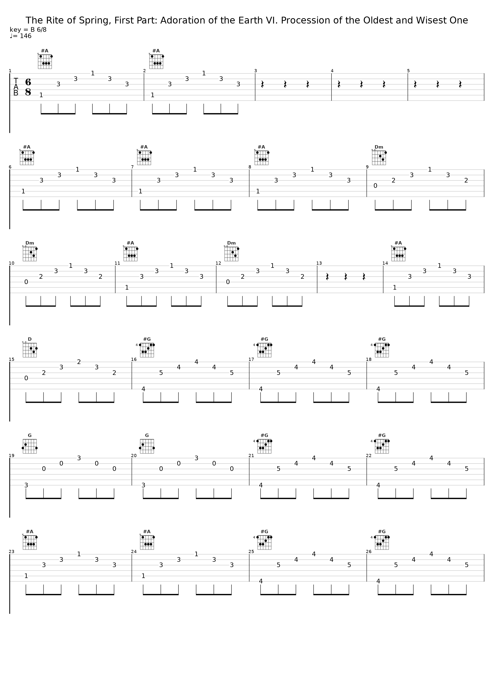 The Rite of Spring, First Part: Adoration of the Earth VI. Procession of the Oldest and Wisest One_Ernest Ansermet,Orchestre De La Suisse Romande_1