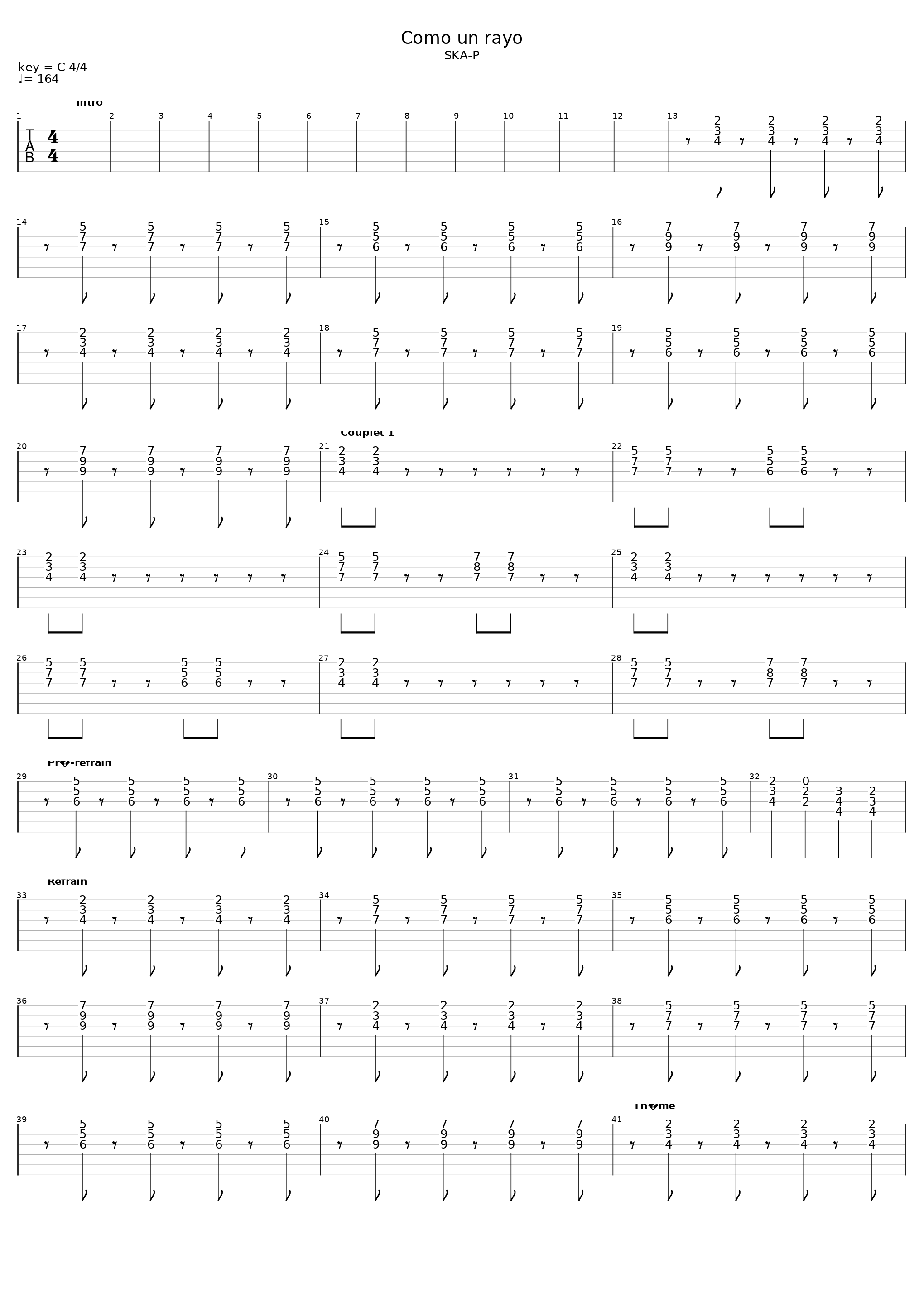 Como Un Rayo_Ska-P_1