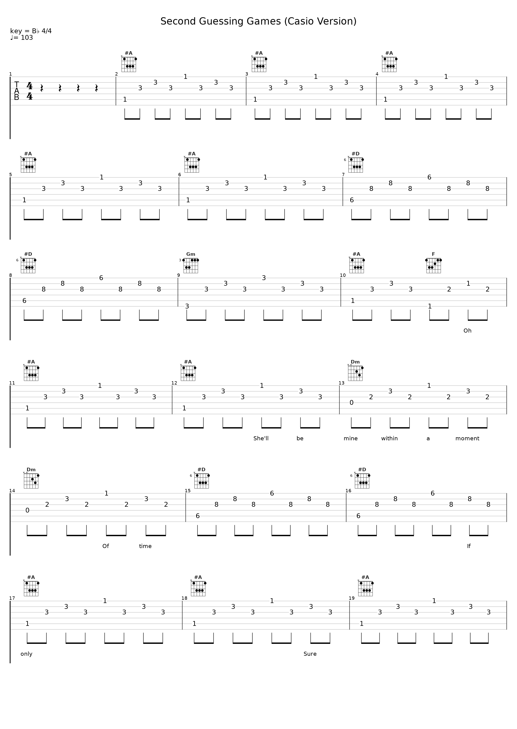 Second Guessing Games (Casio Version)_Colony House,Caleb Chapman_1