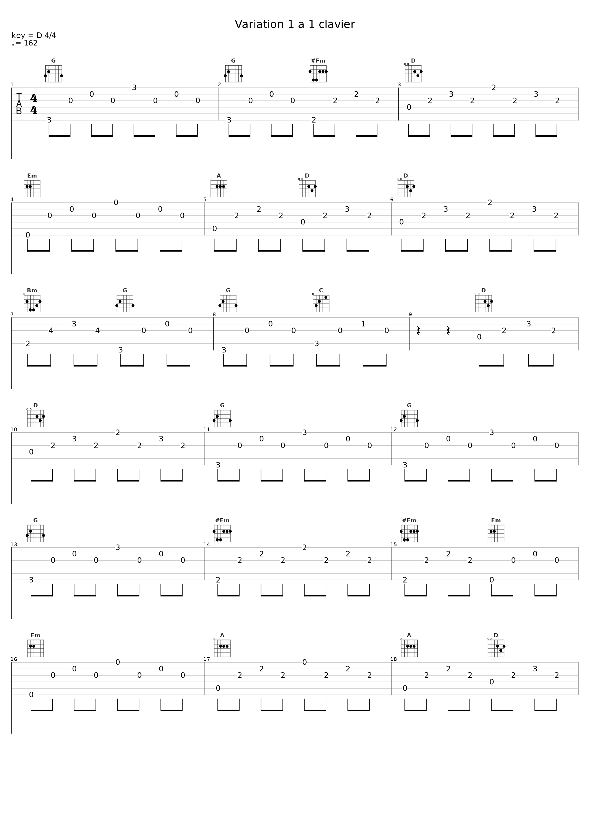 Variation 1 a 1 clavier_Glenn Gould_1