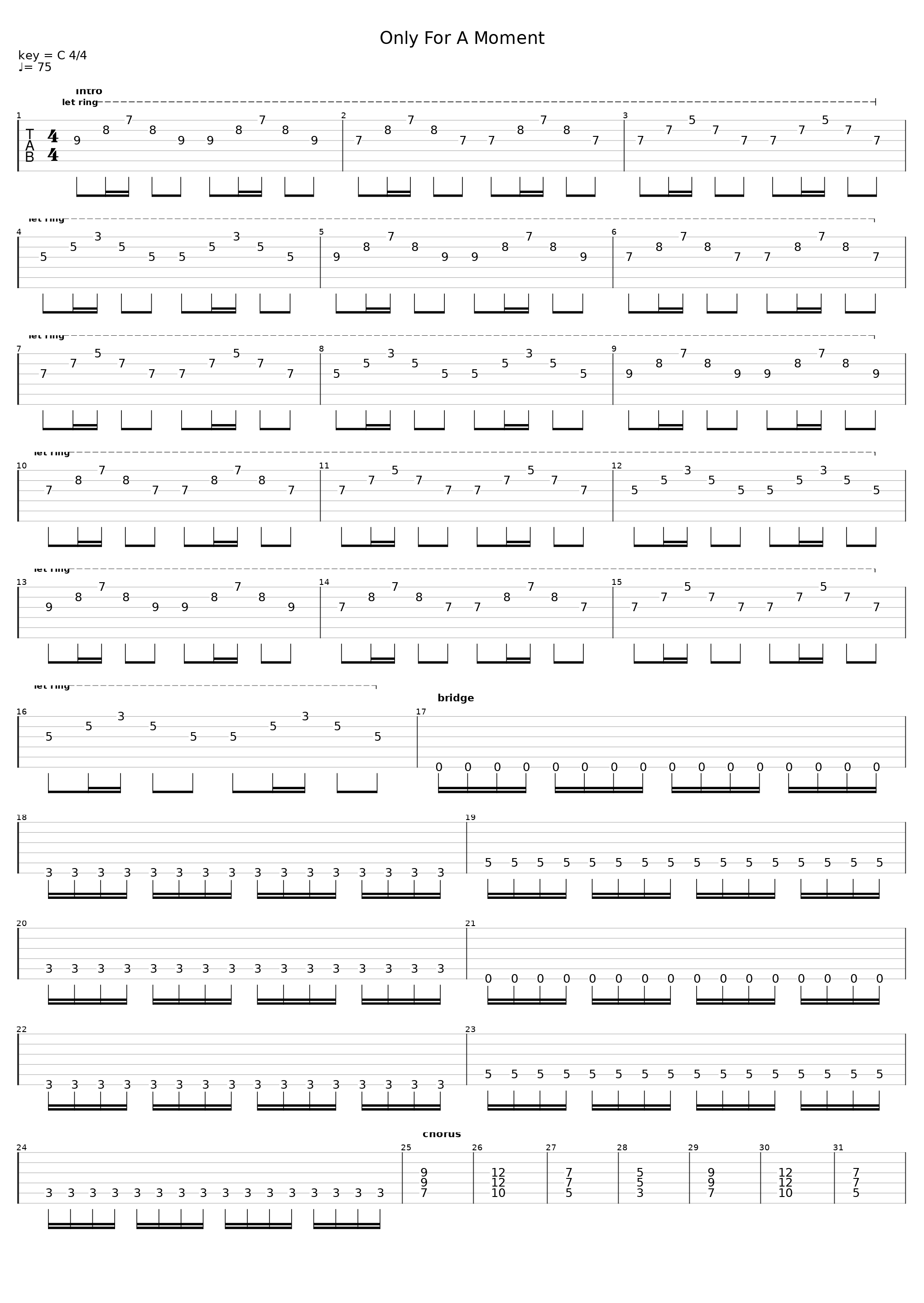 Only For A Moment_Mr. Bridge_1