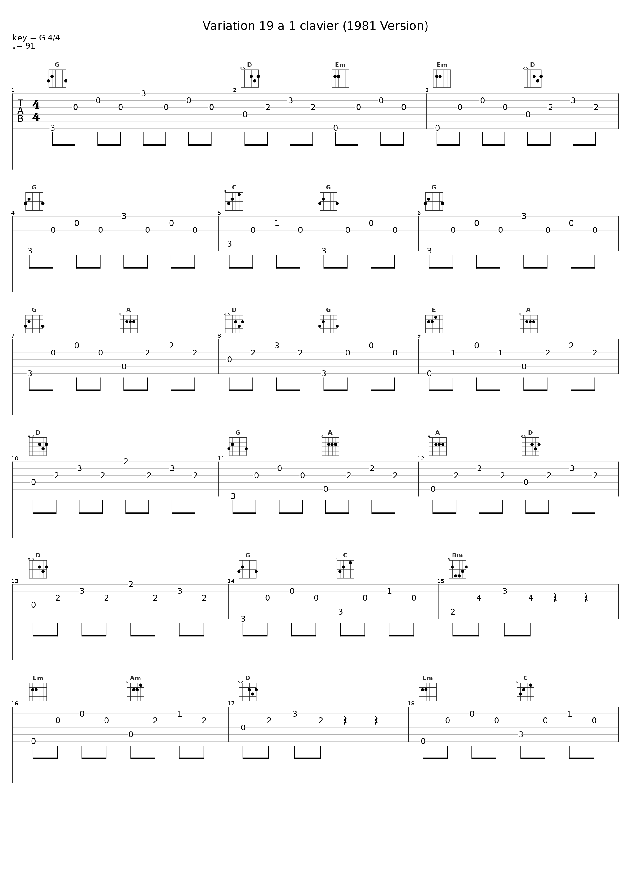 Variation 19 a 1 clavier (1981 Version)_Glenn Gould_1