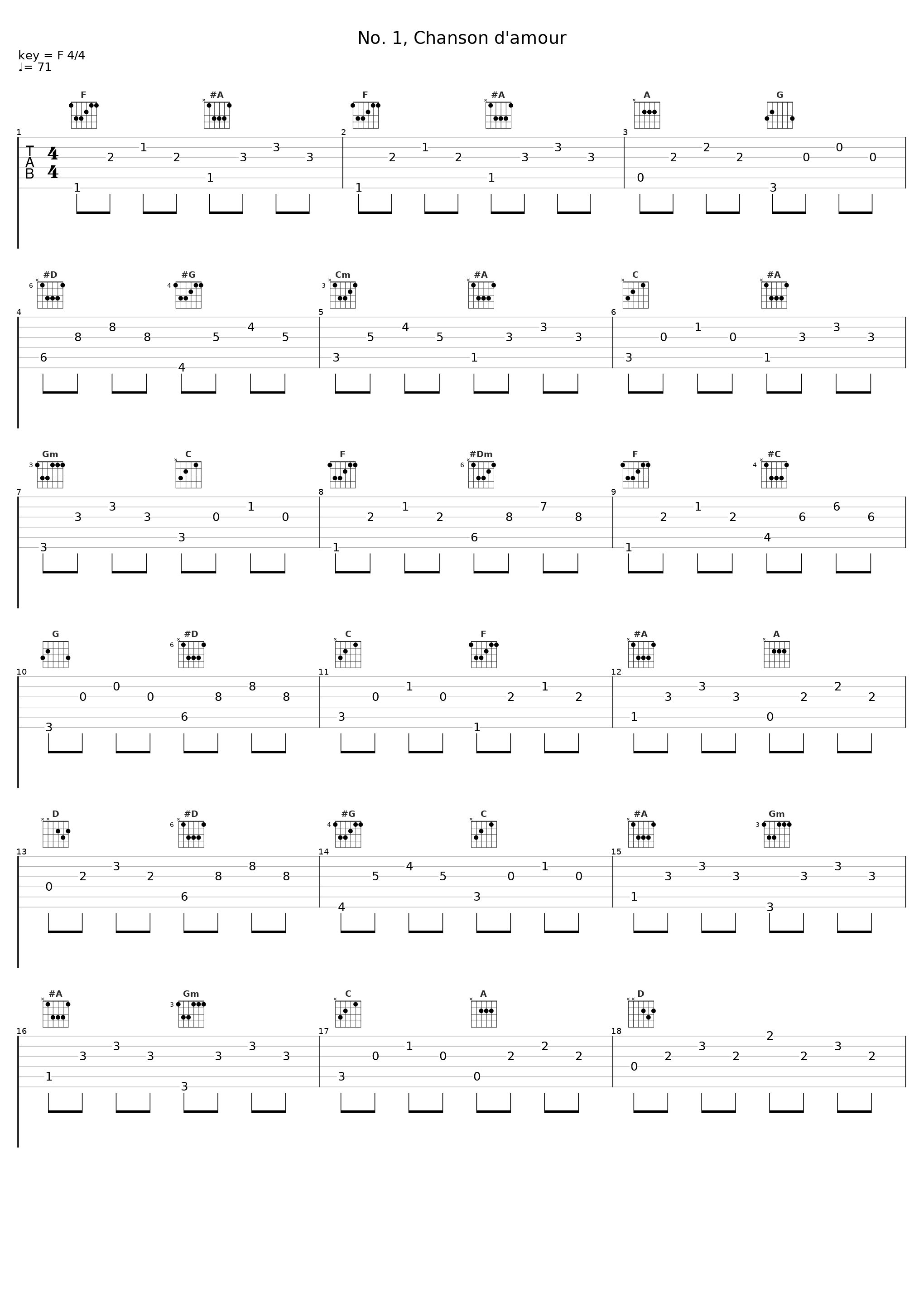 No. 1, Chanson d'amour_Théodore Paraskivesco,Jacques Herbillion_1