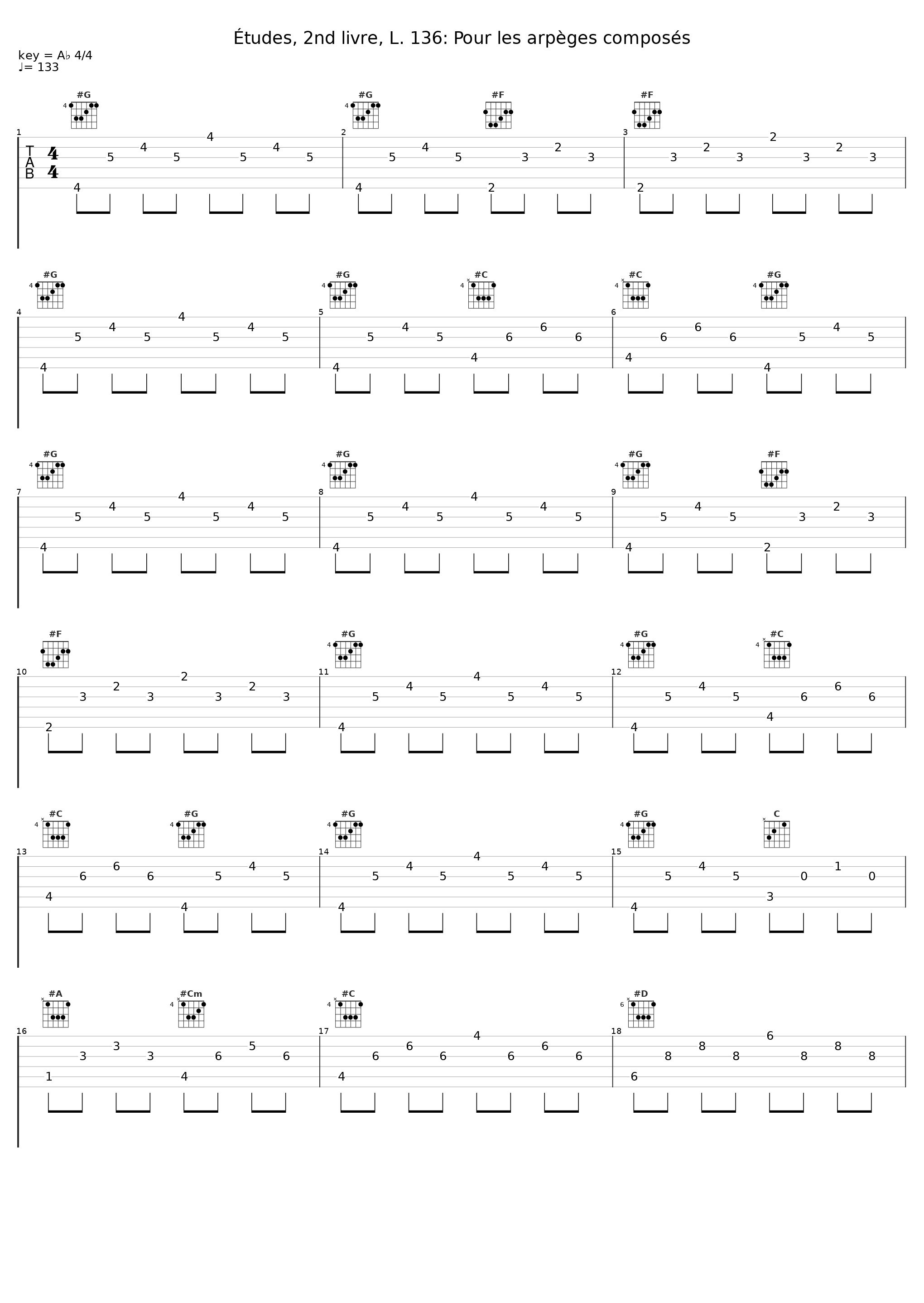 Études, 2nd livre, L. 136: Pour les arpèges composés_Jan Michiels,Achille-Claude Debussy_1