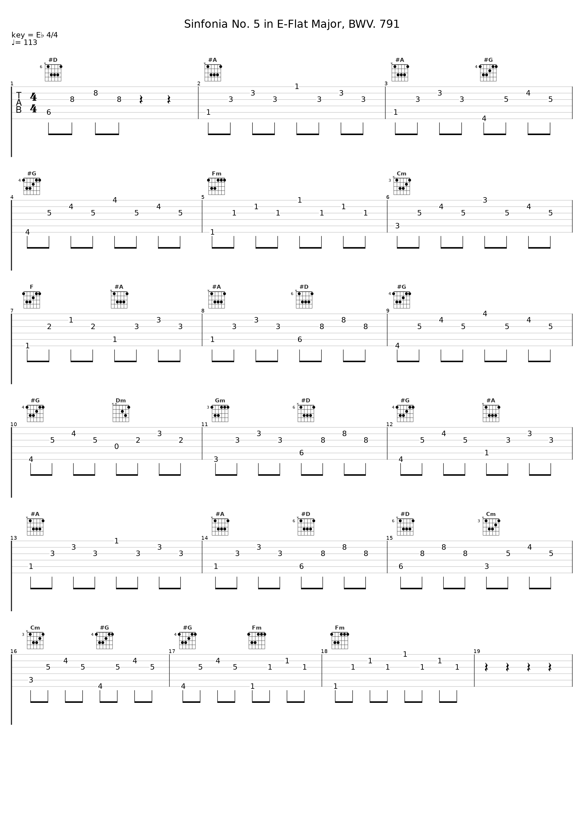 Sinfonia No. 5 in E-Flat Major, BWV. 791_Angela Hewitt_1