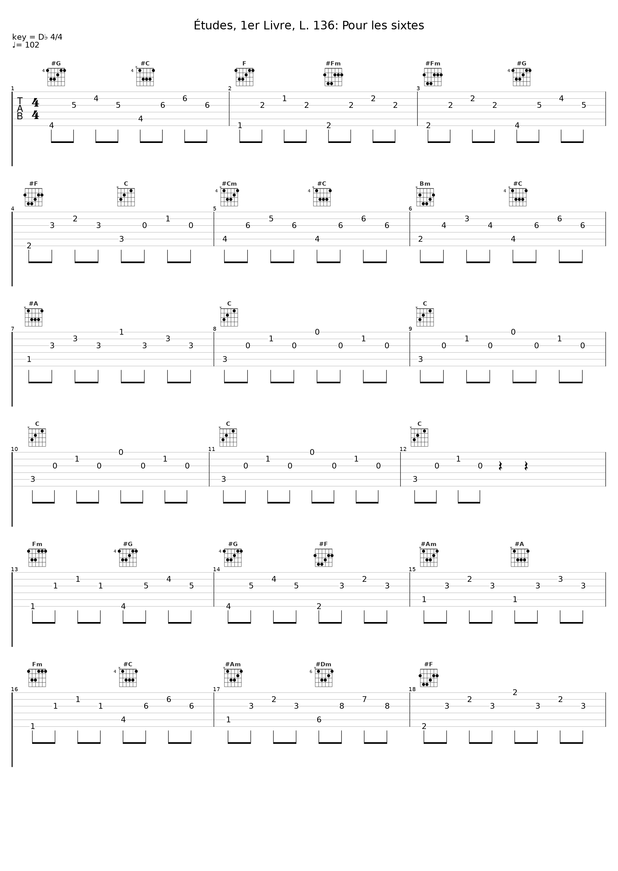 Études, 1er Livre, L. 136: Pour les sixtes_Jan Michiels,Achille-Claude Debussy_1