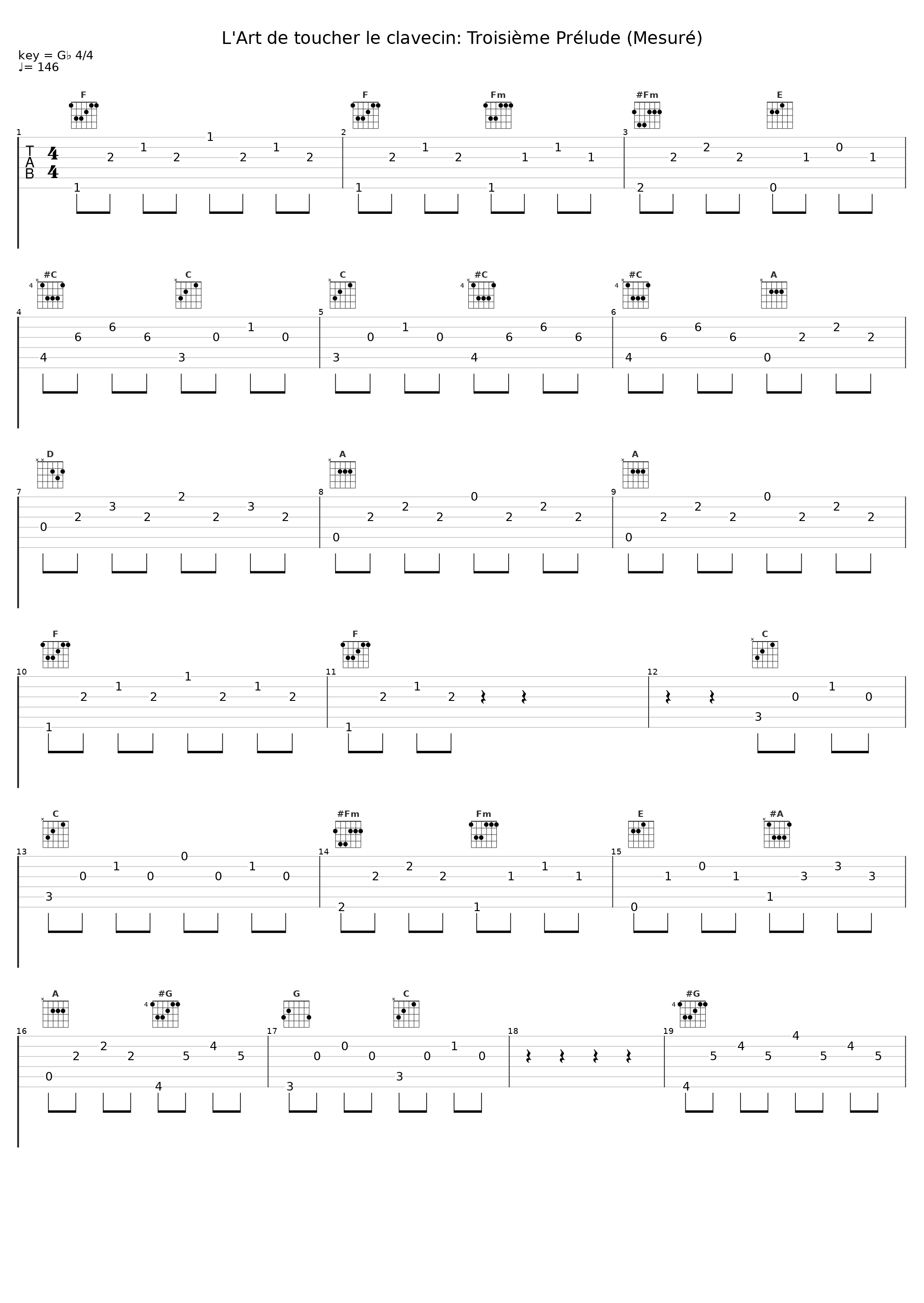 L'Art de toucher le clavecin: Troisième Prélude (Mesuré)_Frédérick Haas,Francois Couperin_1