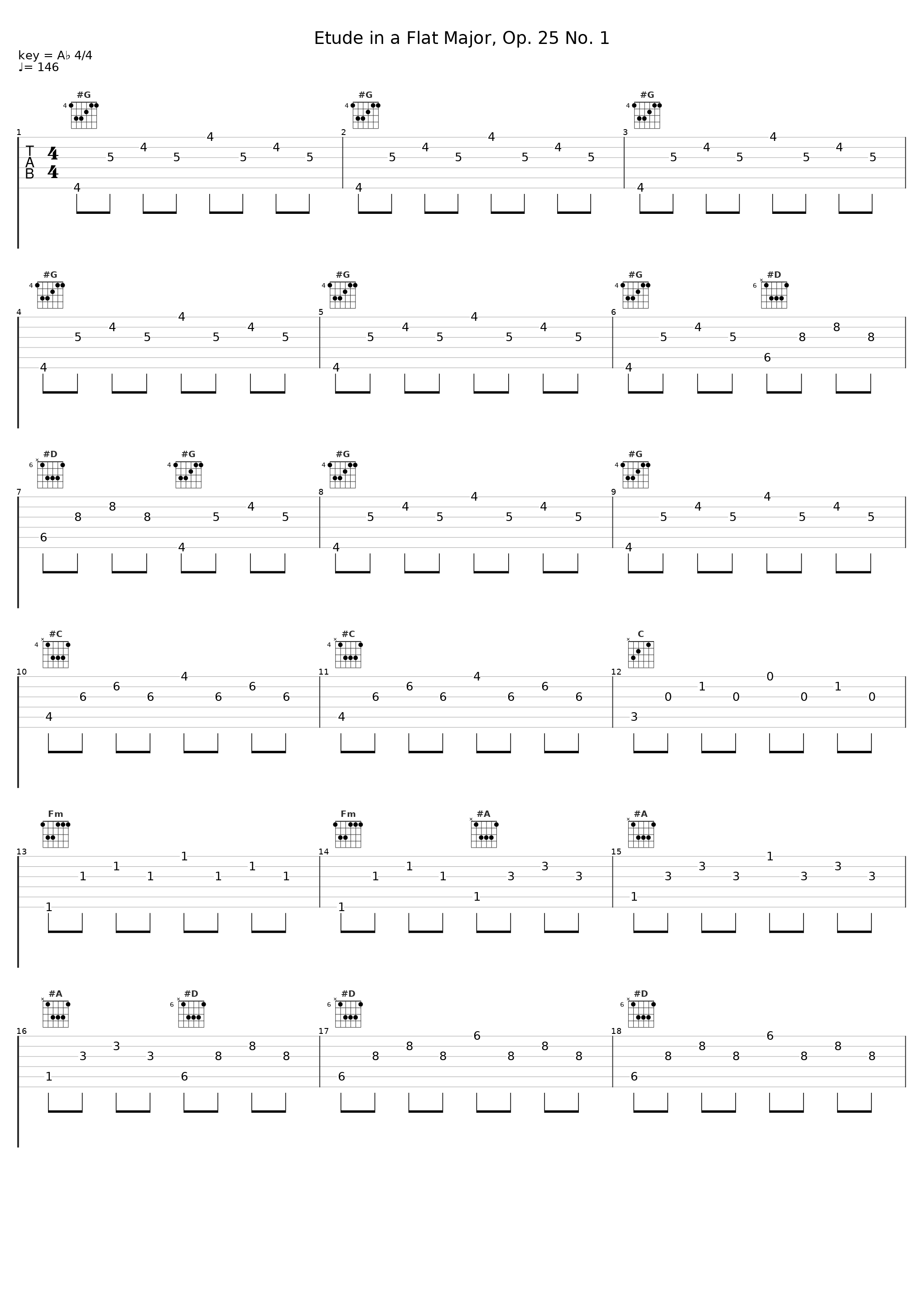 Etude in a Flat Major, Op. 25 No. 1_Sheba Blake,Frédéric Chopin_1