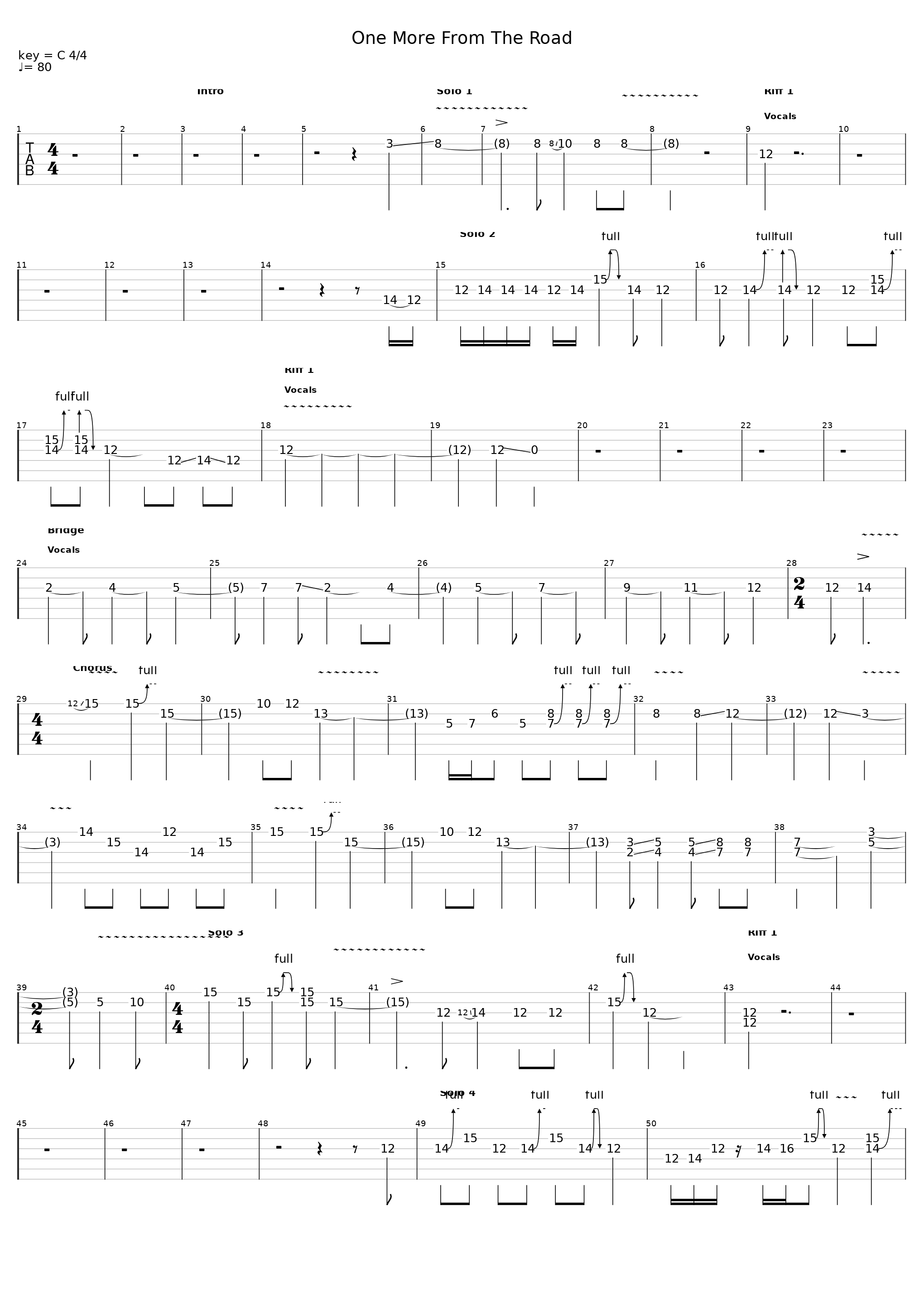 One More From The Road_The Curtis Loew Band_1