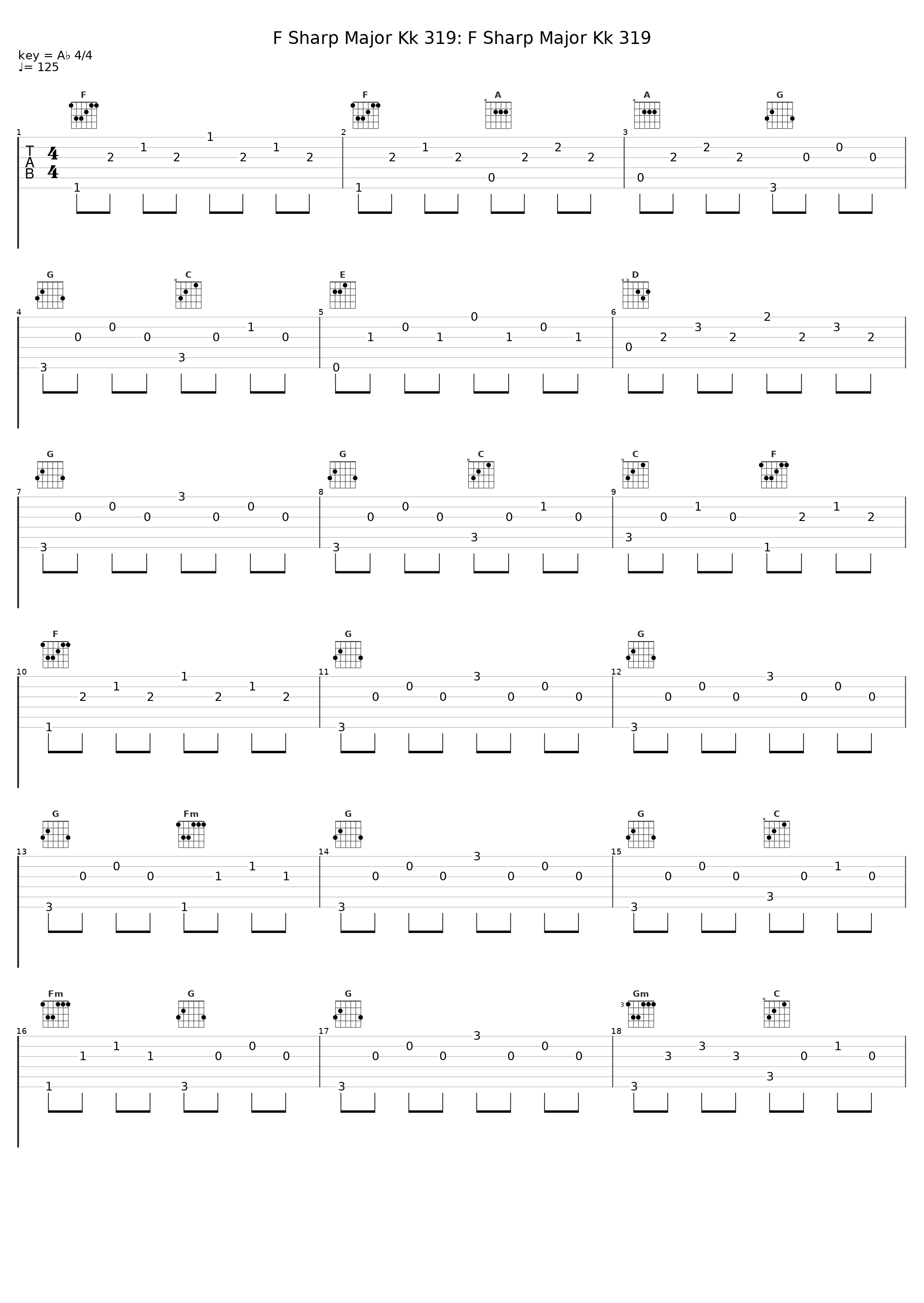 F Sharp Major Kk 319: F Sharp Major Kk 319_Virginia Black_1