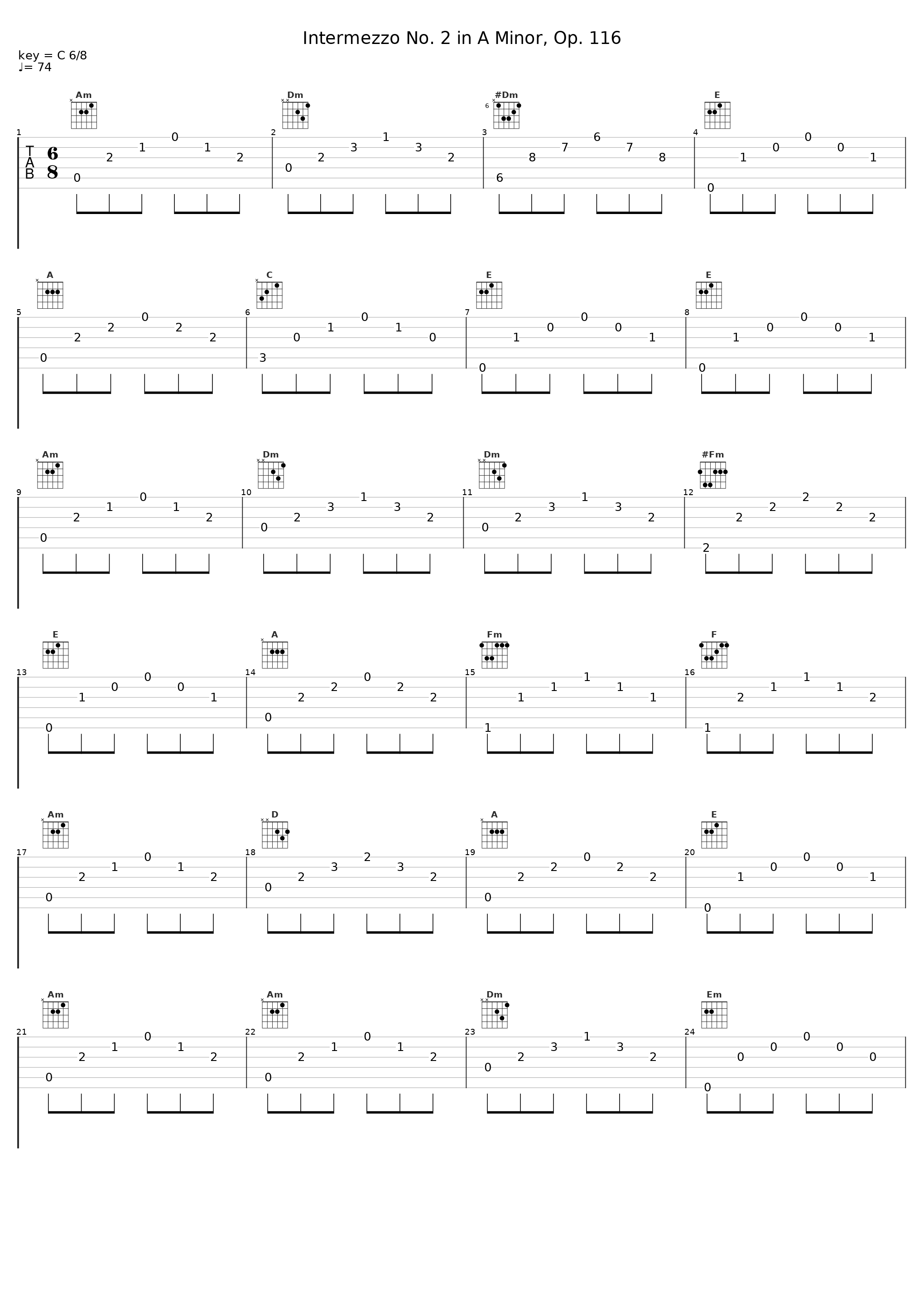 Intermezzo No. 2 in A Minor, Op. 116_Wilhelm Backhaus_1