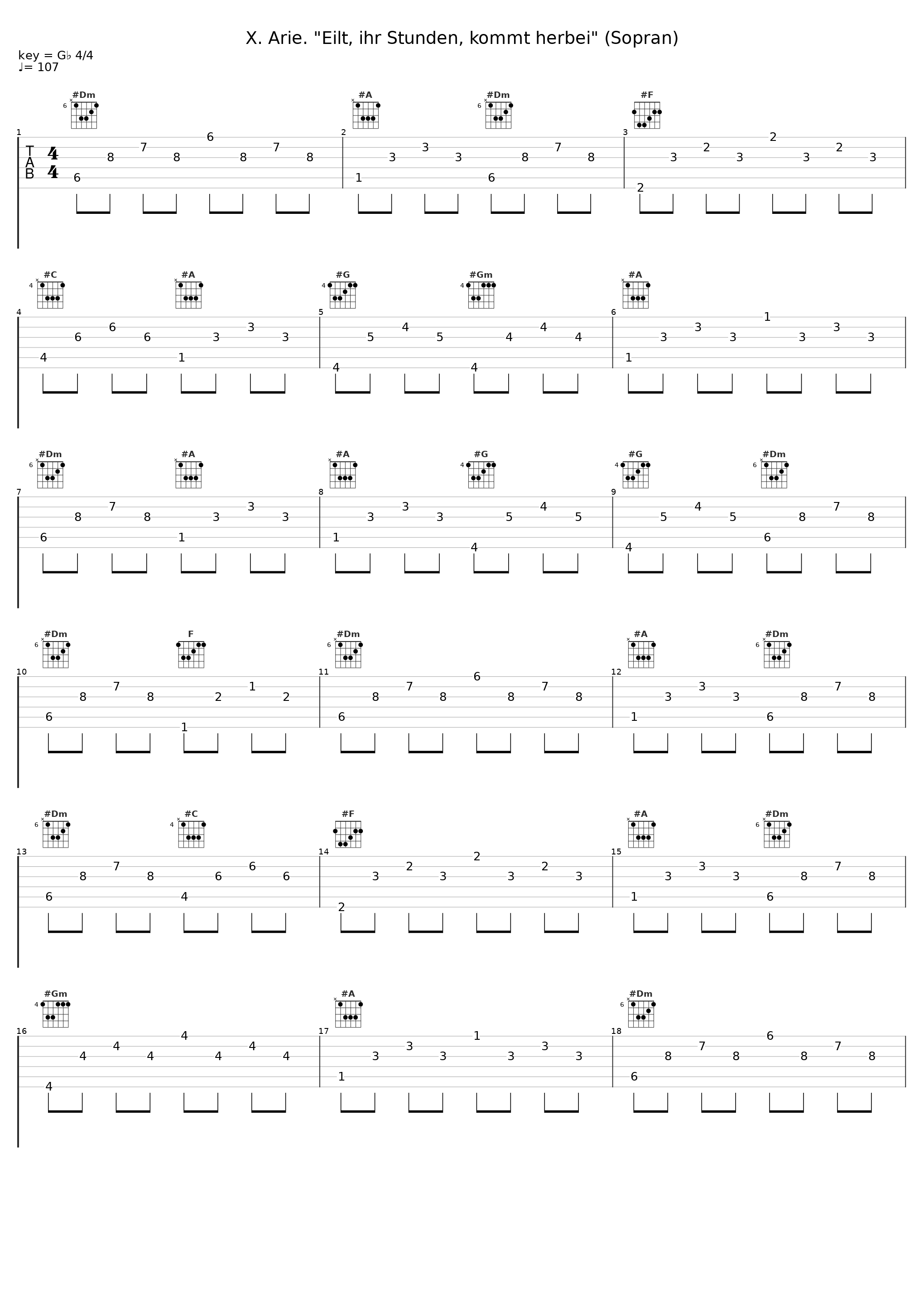 X. Arie. "Eilt, ihr Stunden, kommt herbei" (Sopran)_chor,Rudolf Lutz,Julia Sophie Wagner_1