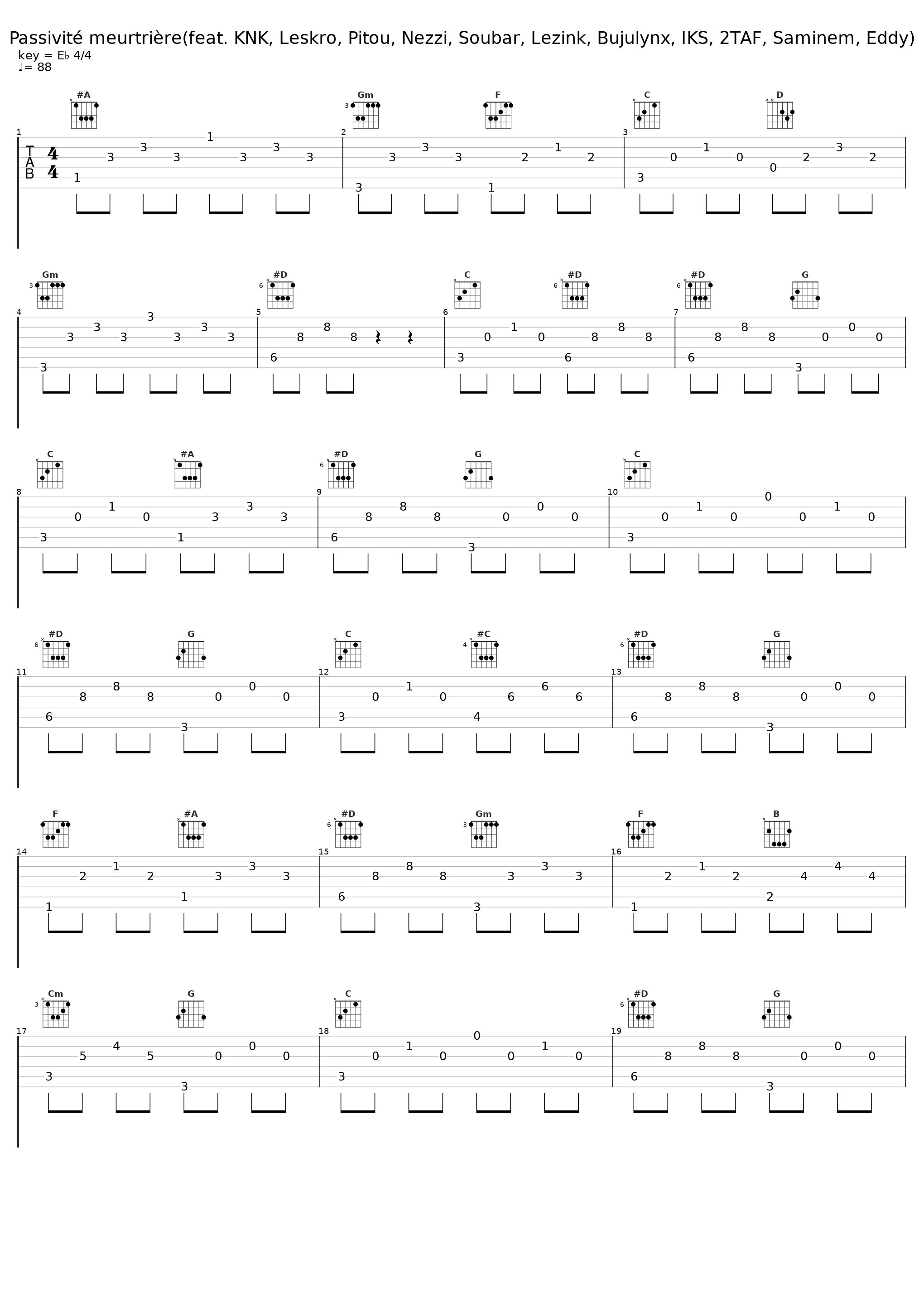 Passivité meurtrière(feat. KNK, Leskro, Pitou, Nezzi, Soubar, Lezink, Bujulynx, IKS, 2TAF, Saminem, Eddy)_Tupan,Saminem,2TAF,Bujulynx,Soubar,Nezzi,Pitou,KnK,Iks,LeZink,Leskro,Eddy_1