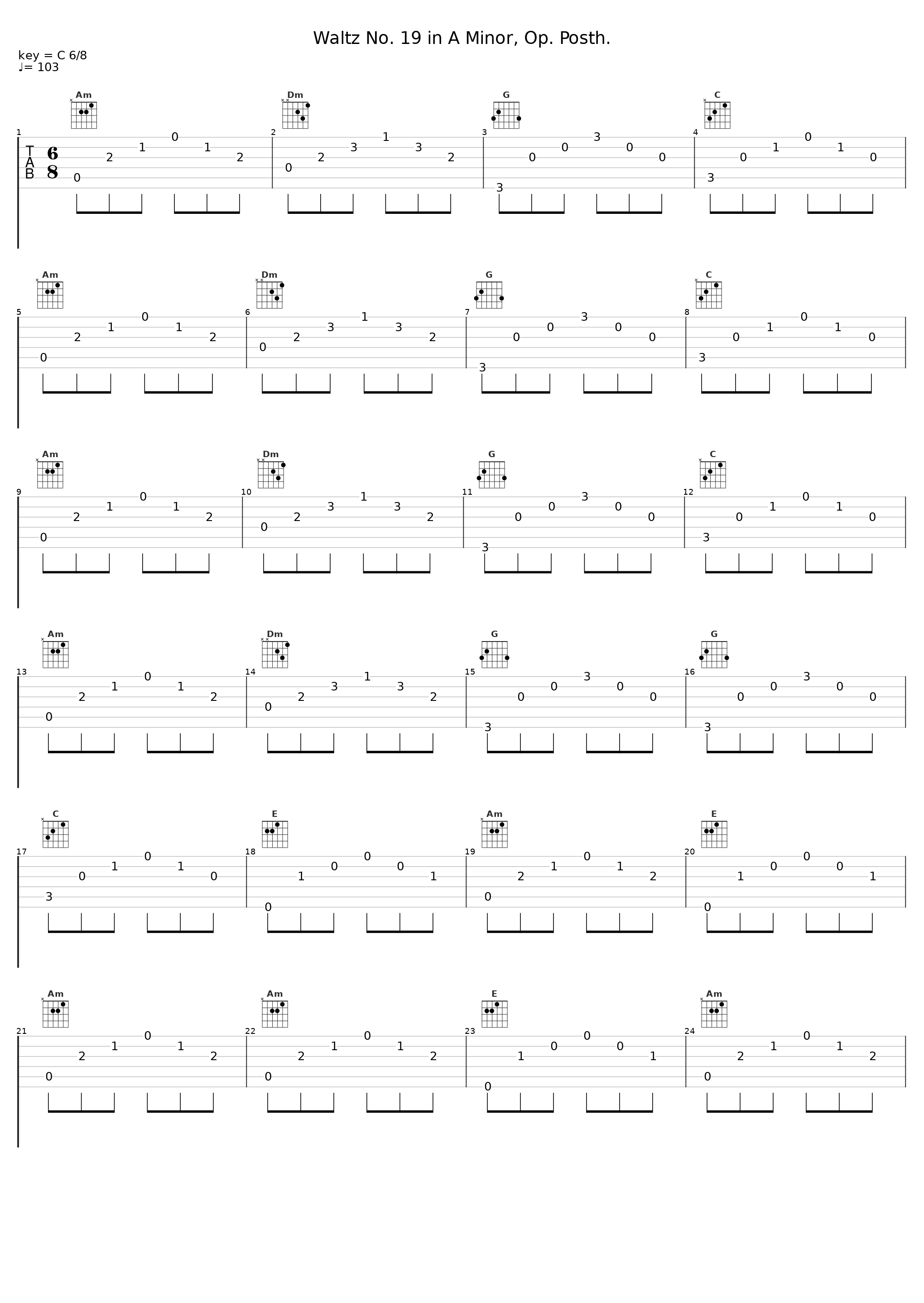 Waltz No. 19 in A Minor, Op. Posth._Enrico Padovani_1