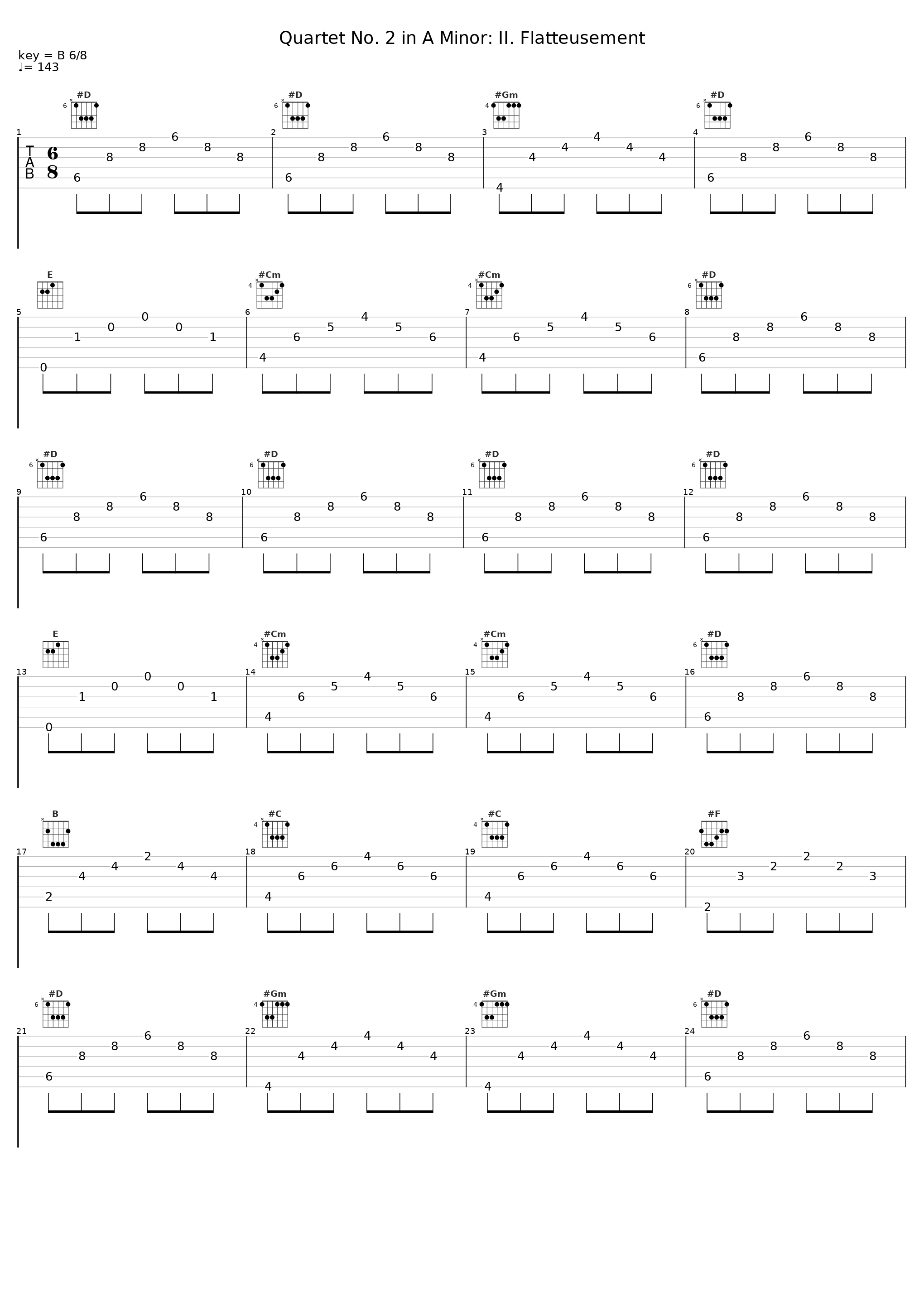 Quartet No. 2 in A Minor: II. Flatteusement_Ensemble Melante_1