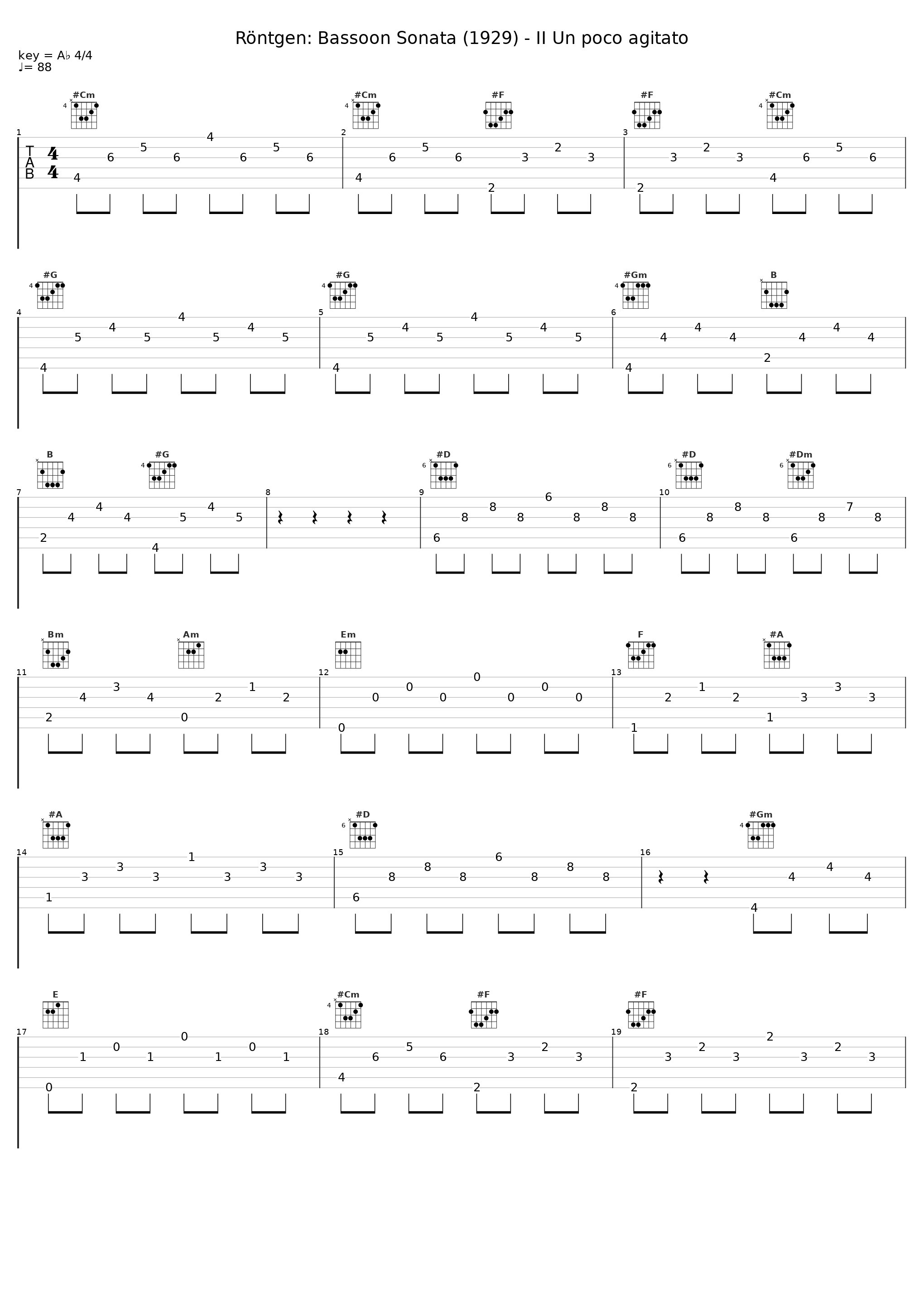 Röntgen: Bassoon Sonata (1929) - II Un poco agitato_Apex_1