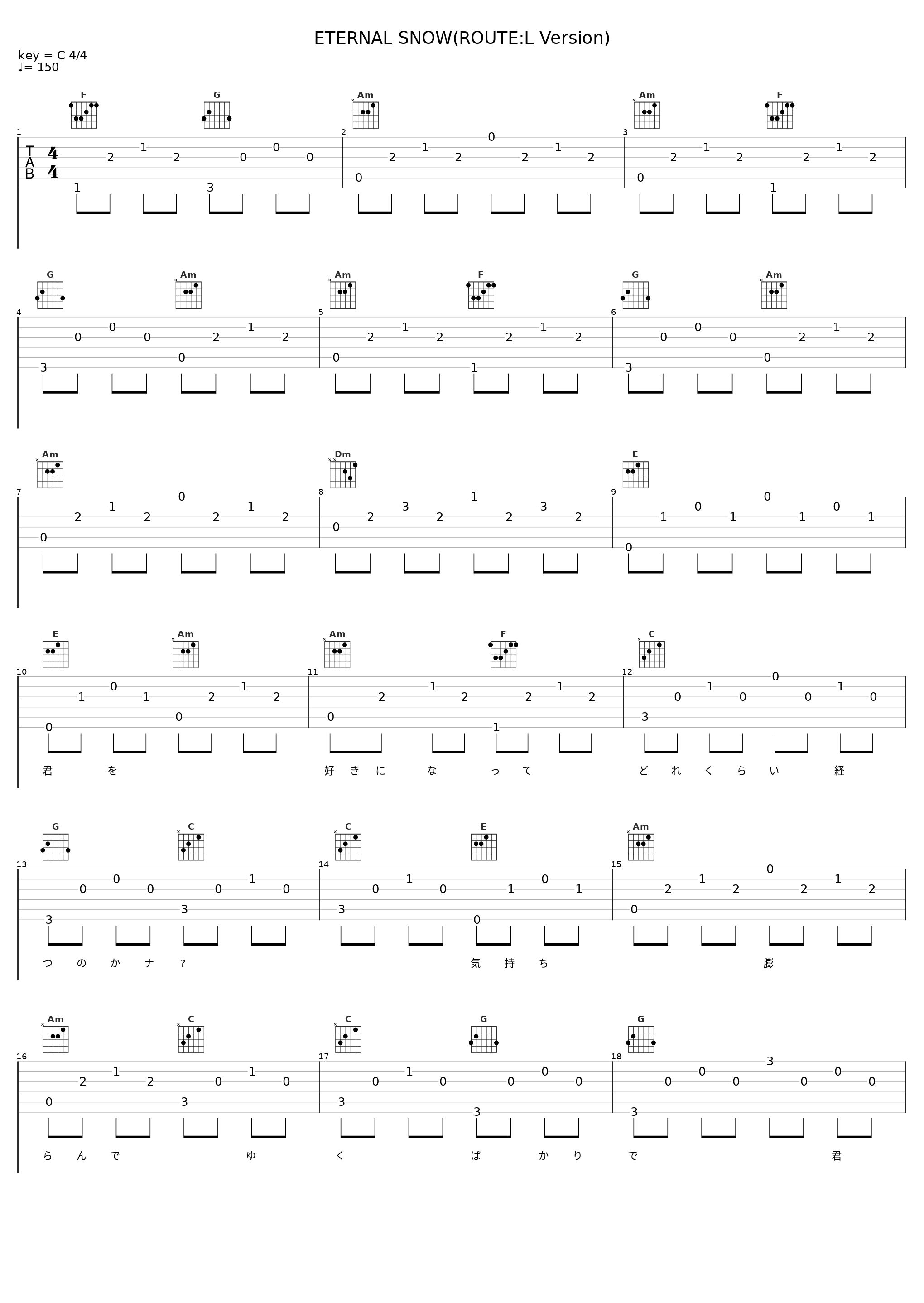 ETERNAL SNOW(ROUTE:L Version)_V.A._1