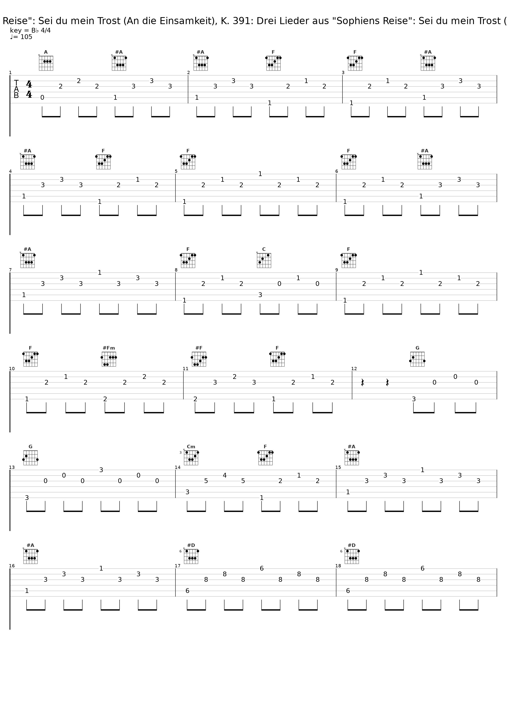 Drei Lieder aus "Sophiens Reise": Sei du mein Trost (An die Einsamkeit), K. 391: Drei Lieder aus "Sophiens Reise": Sei du mein Trost (An die Einsamkeit), K. 391_Sophie Karthäuser,Stephan Loges,Eugene Asti_1