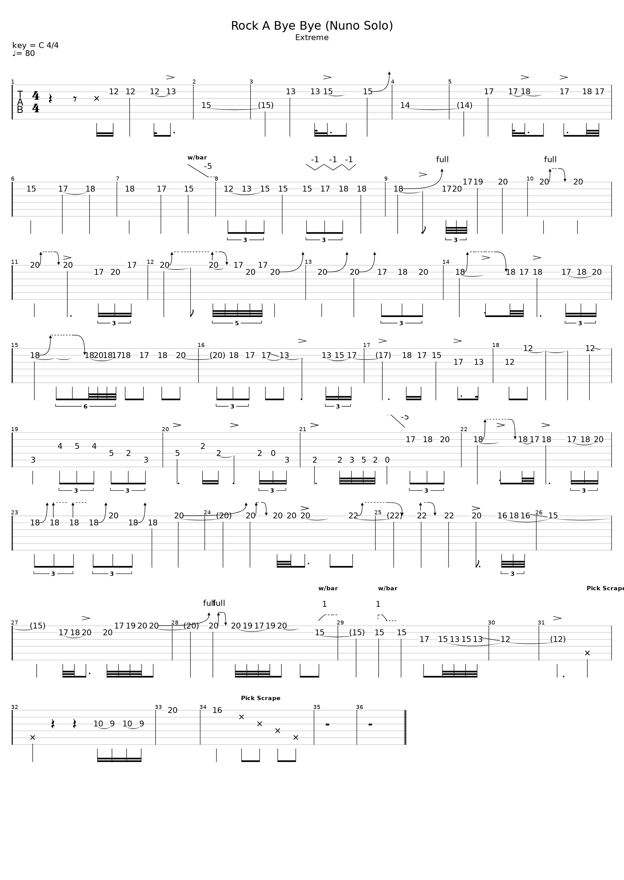 Rock A Bye Bye (nuno Solo)_Extreme_1