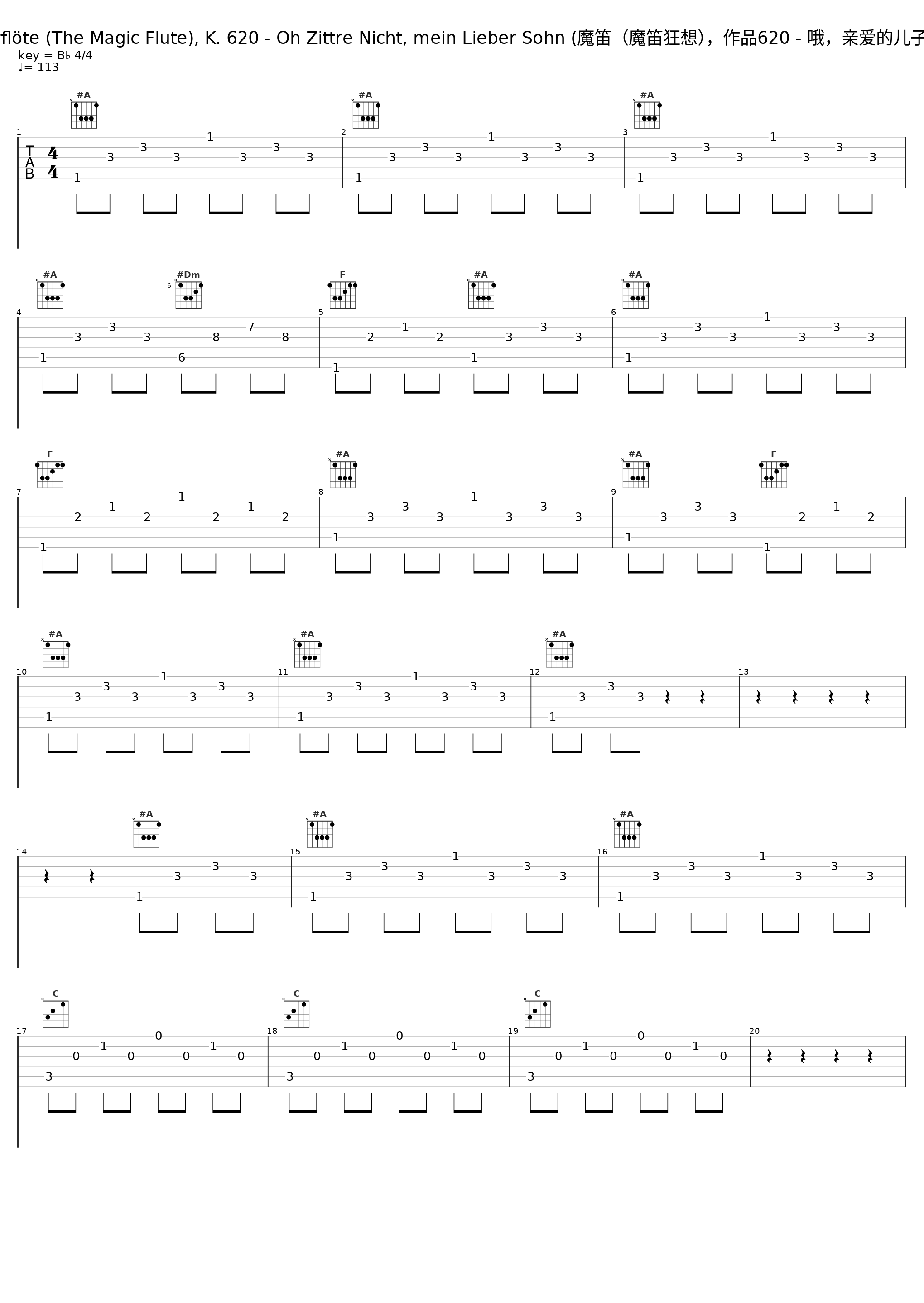 Die Zauberflöte (The Magic Flute), K. 620 - Oh Zittre Nicht, mein Lieber Sohn (魔笛(魔笛狂想),作品620 - 哦,亲爱的儿子,不要发抖)_Capella Istropolitana,Miki Sanchez_1