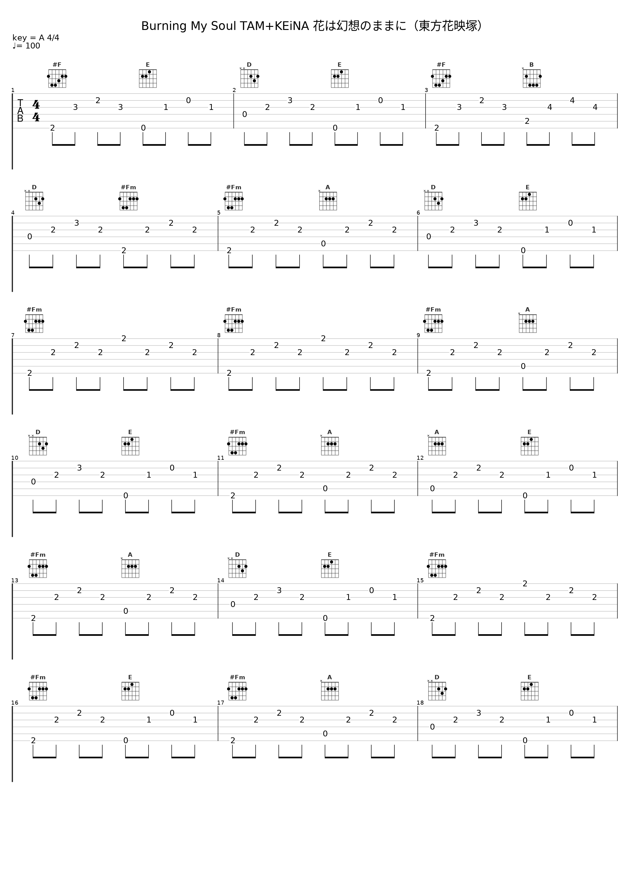 Burning My Soul TAM+KEiNA 花は幻想のままに（東方花映塚）_TAMUSIC_1
