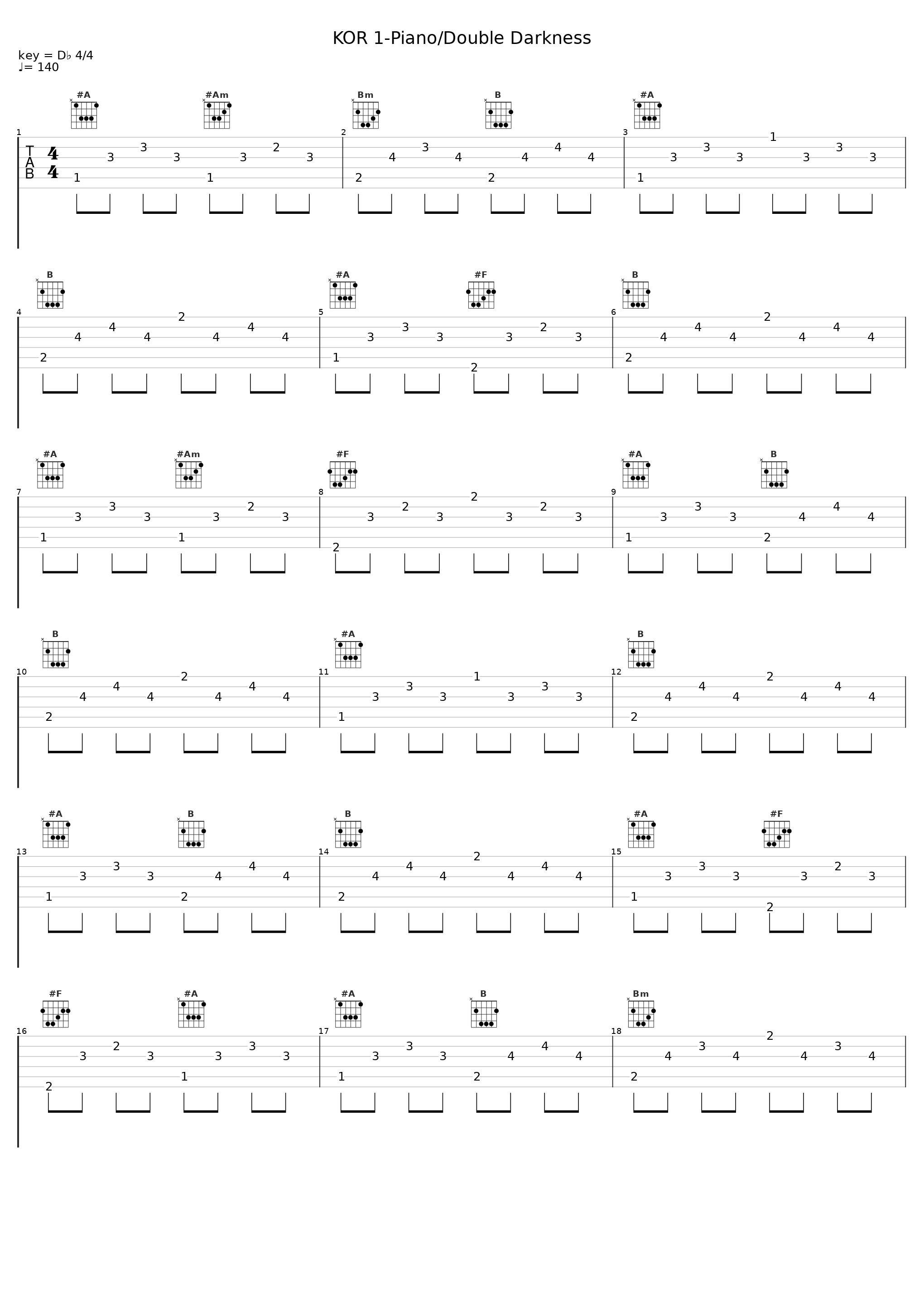 KOR 1-Piano/Double Darkness_K.O.R_1
