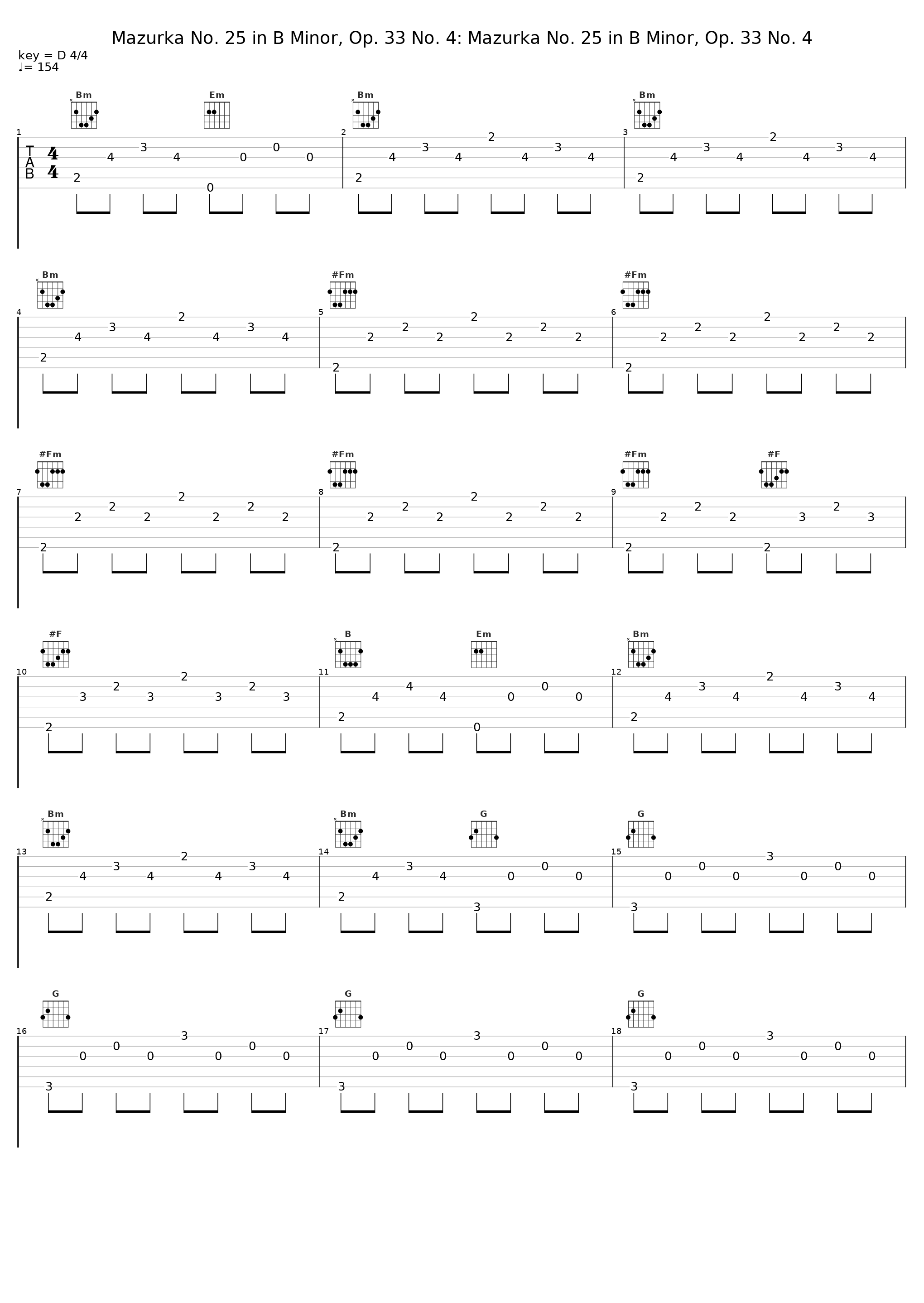 Mazurka No. 25 in B Minor, Op. 33 No. 4: Mazurka No. 25 in B Minor, Op. 33 No. 4_Arthur Rubenstein,Frédéric Chopin_1