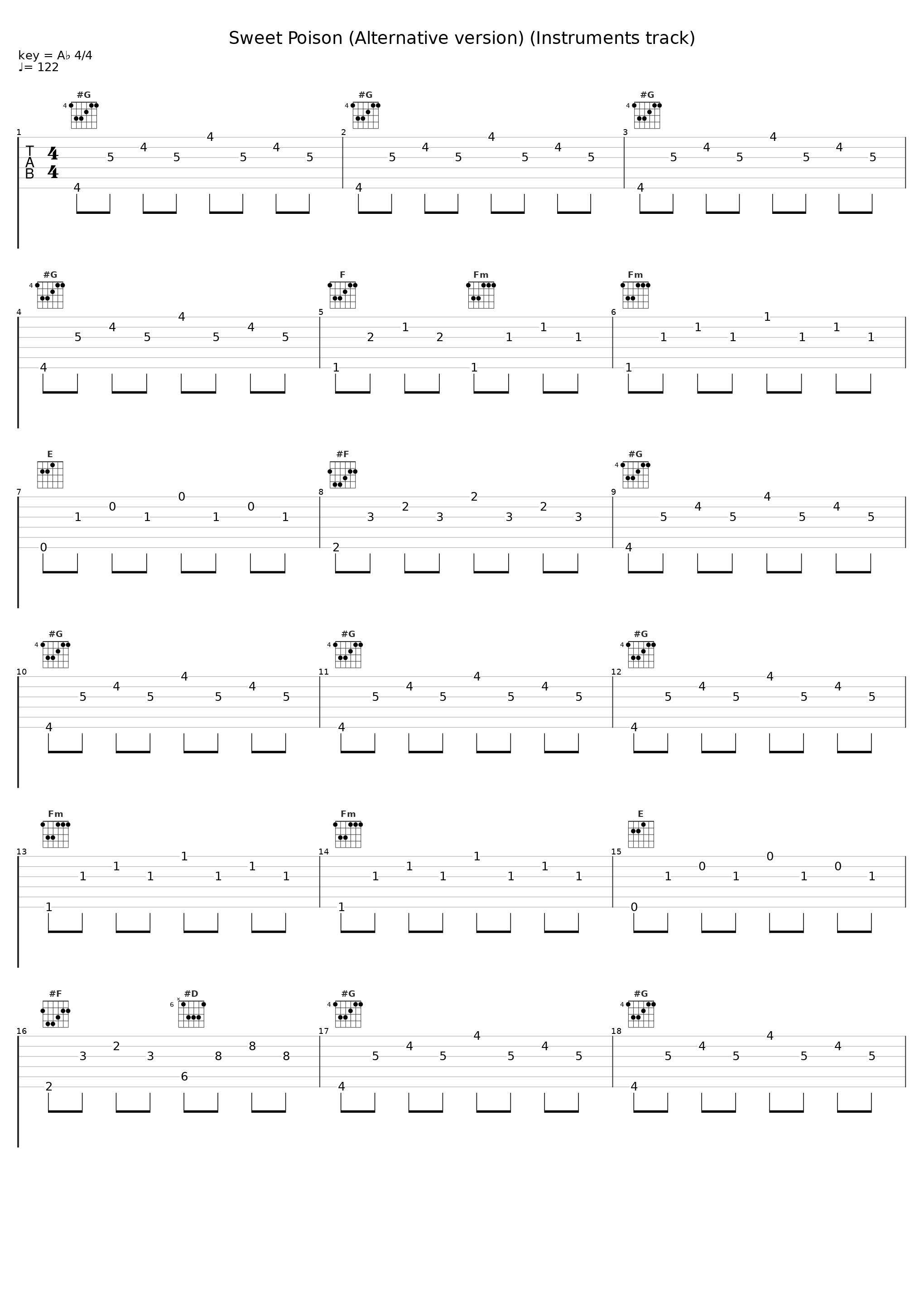 Sweet Poison (Alternative version) (Instruments track)_FELT_1