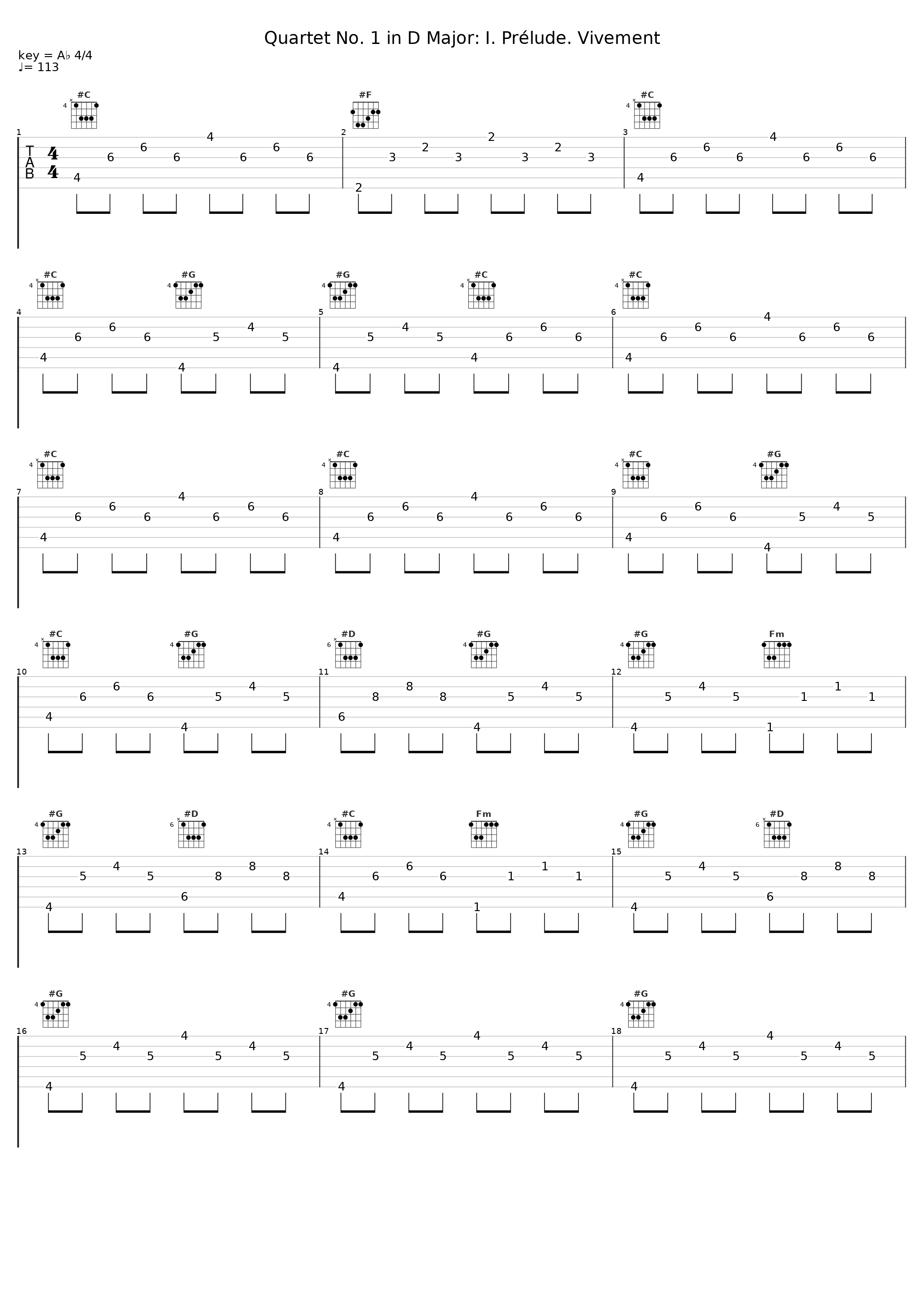 Quartet No. 1 in D Major: I. Prélude. Vivement_Ensemble Melante_1