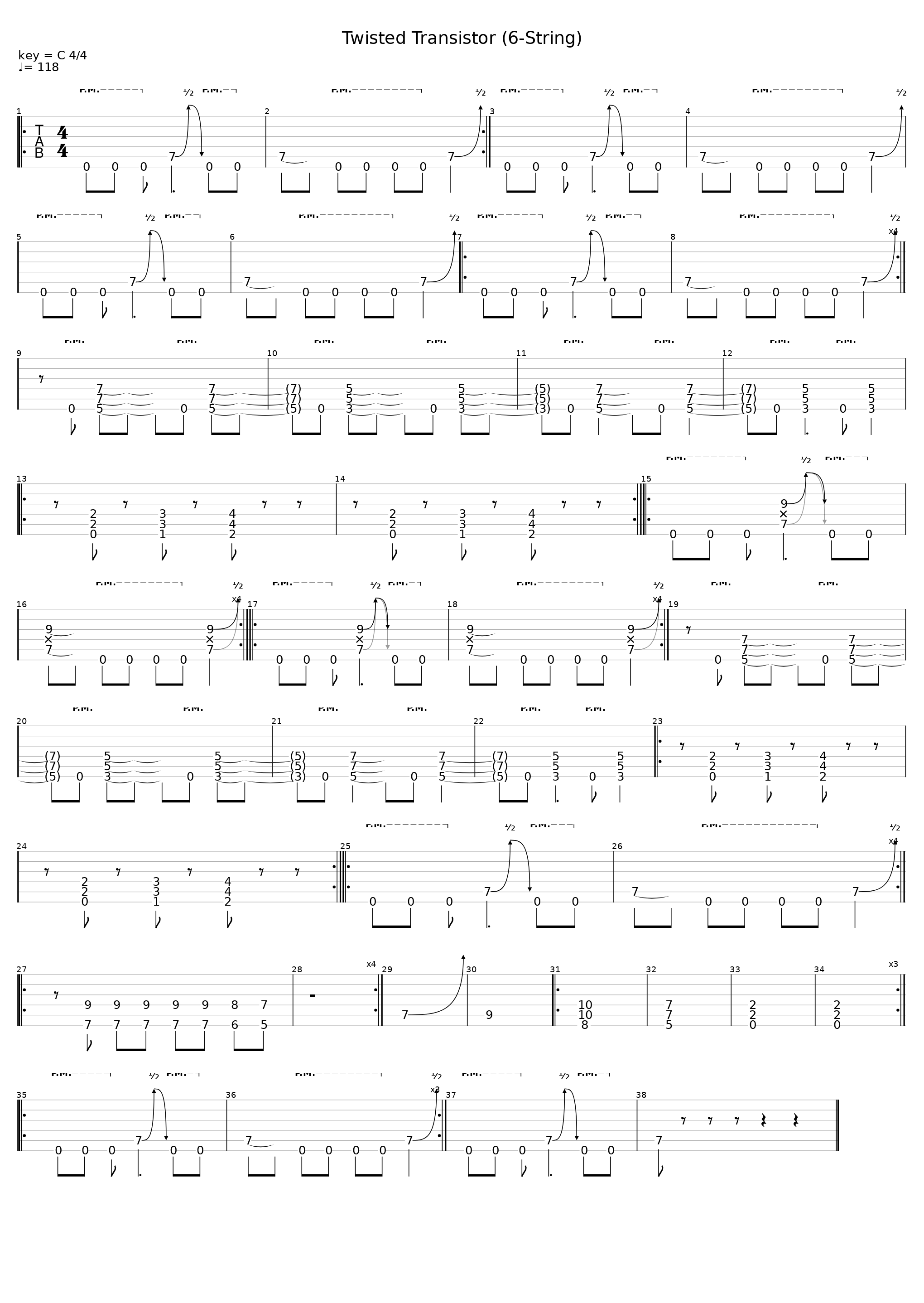 Twisted Transistor (6-String)_Korn_1