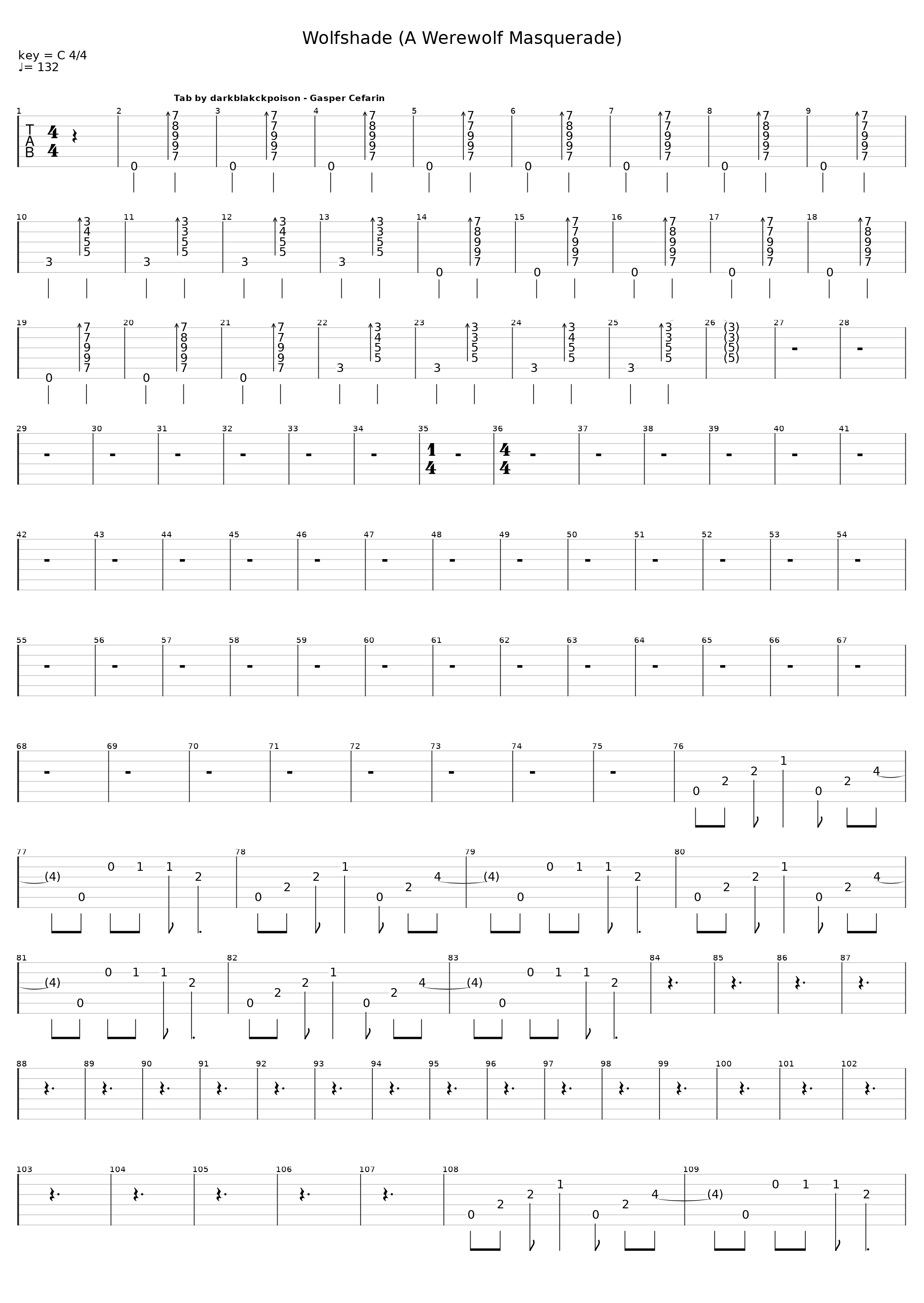 Wolfshade (A Werewolf Masquerade)_Moonspell_1