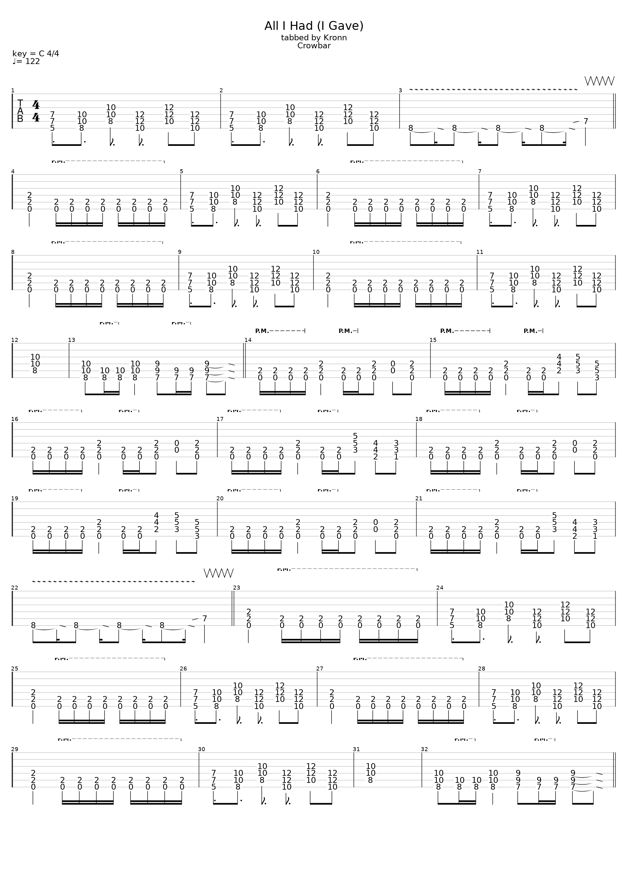 All I Had (I Gave)_Crowbar_1