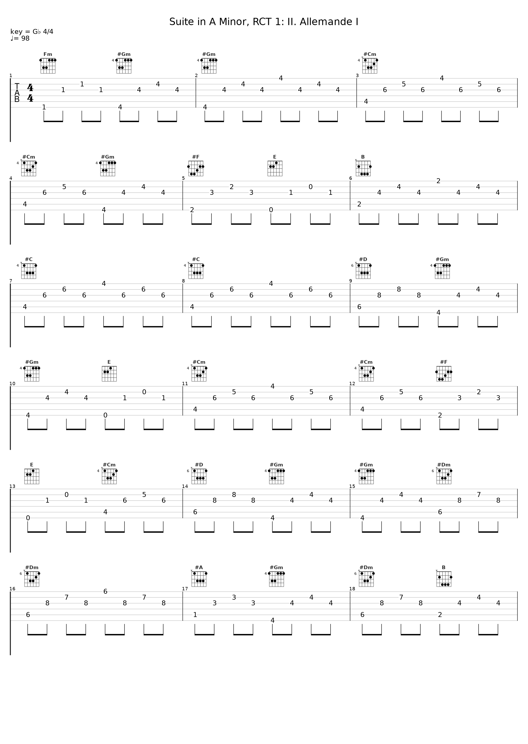 Suite in A Minor, RCT 1: II. Allemande I_Steven Devine_1