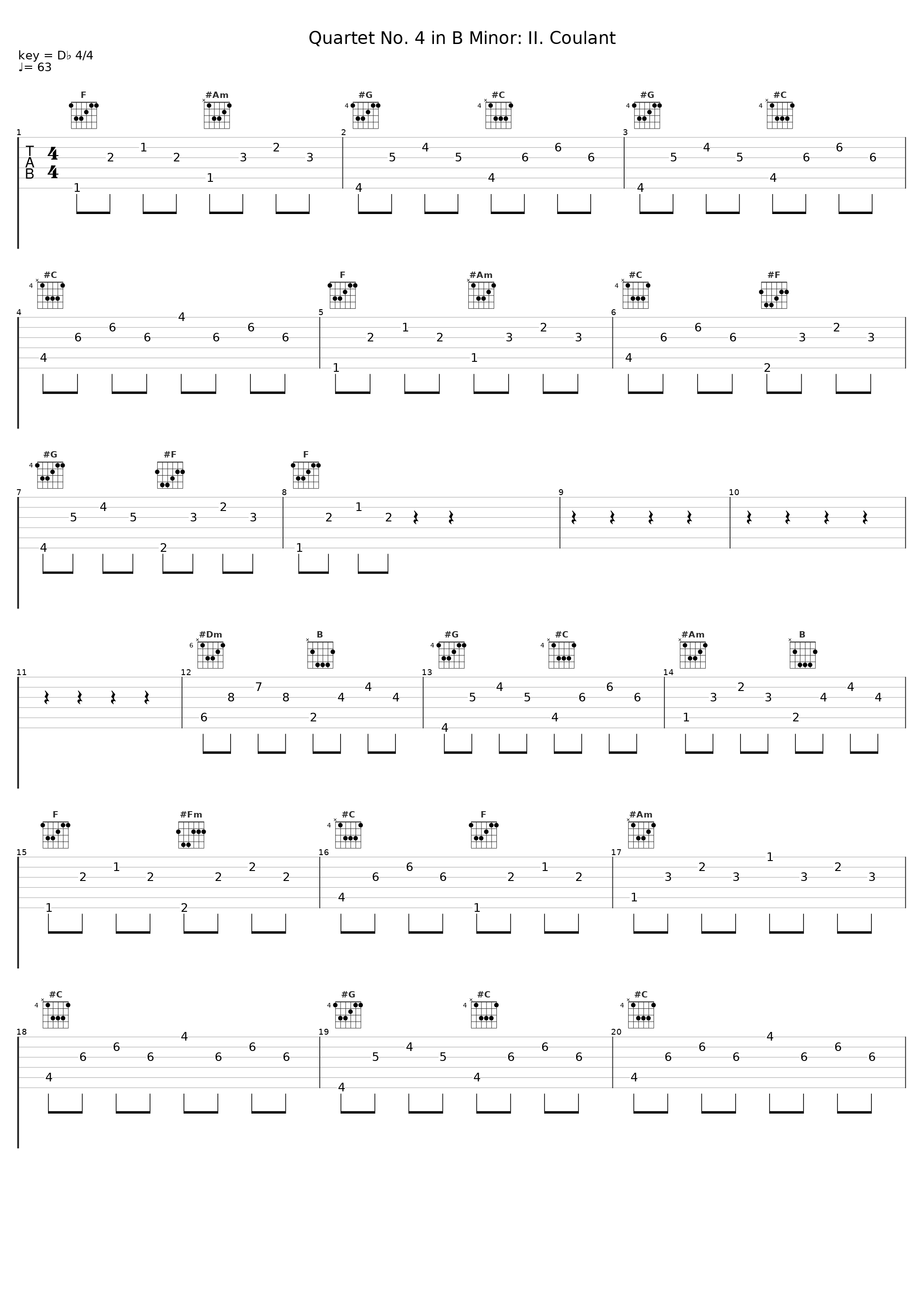 Quartet No. 4 in B Minor: II. Coulant_Ensemble Melante_1