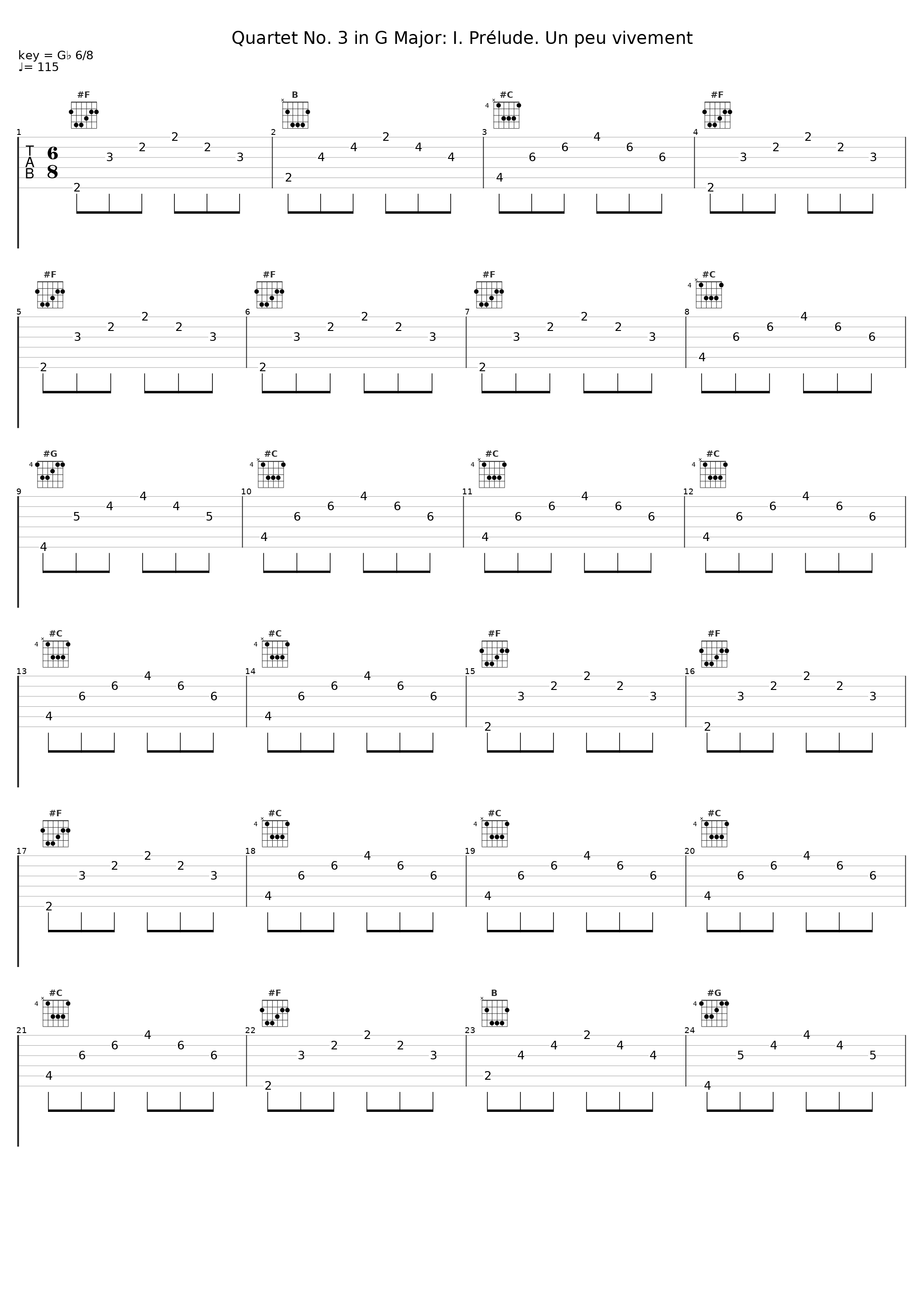 Quartet No. 3 in G Major: I. Prélude. Un peu vivement_Ensemble Melante_1