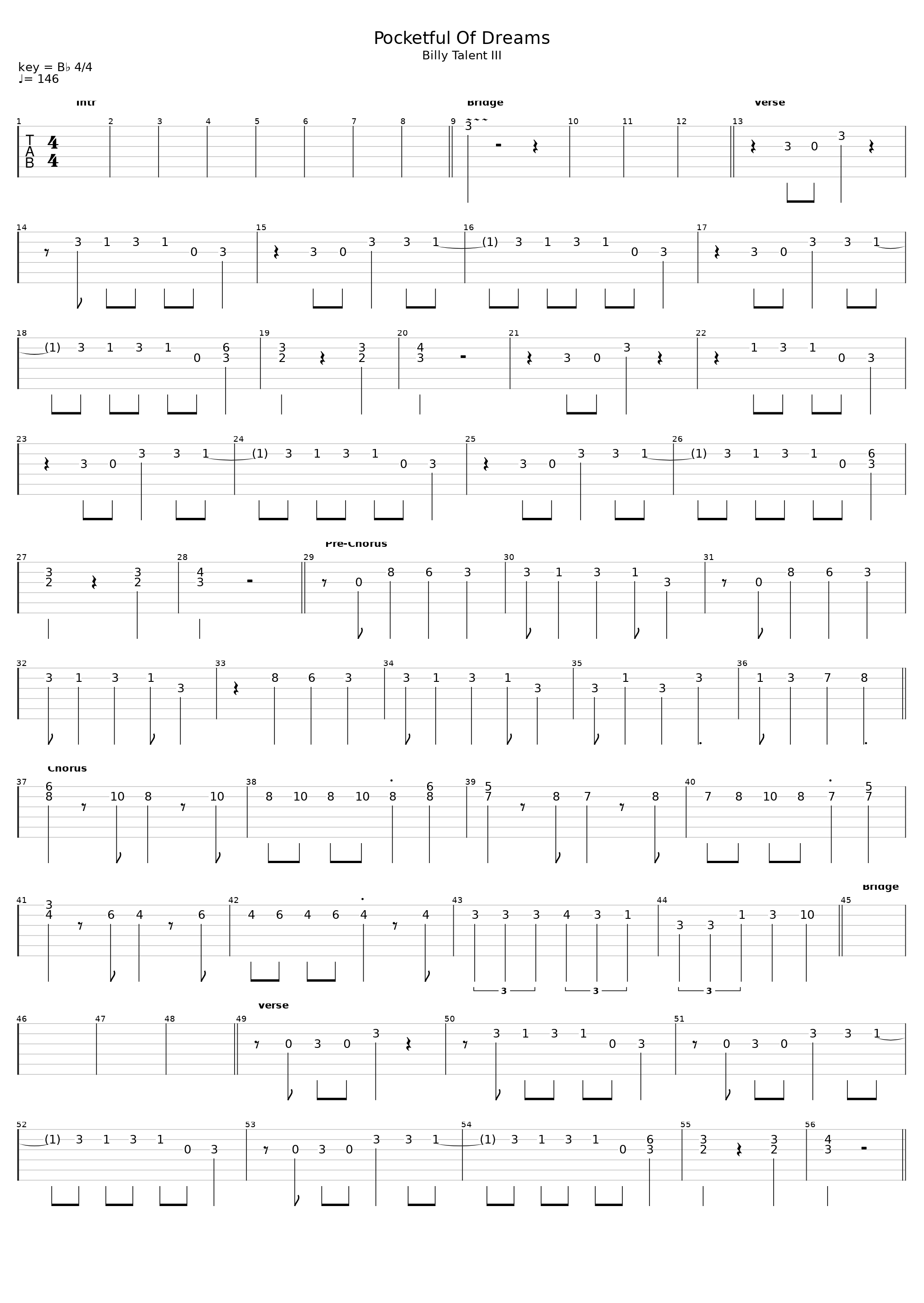 Pocketful Of Dreams_Billy Talent_1