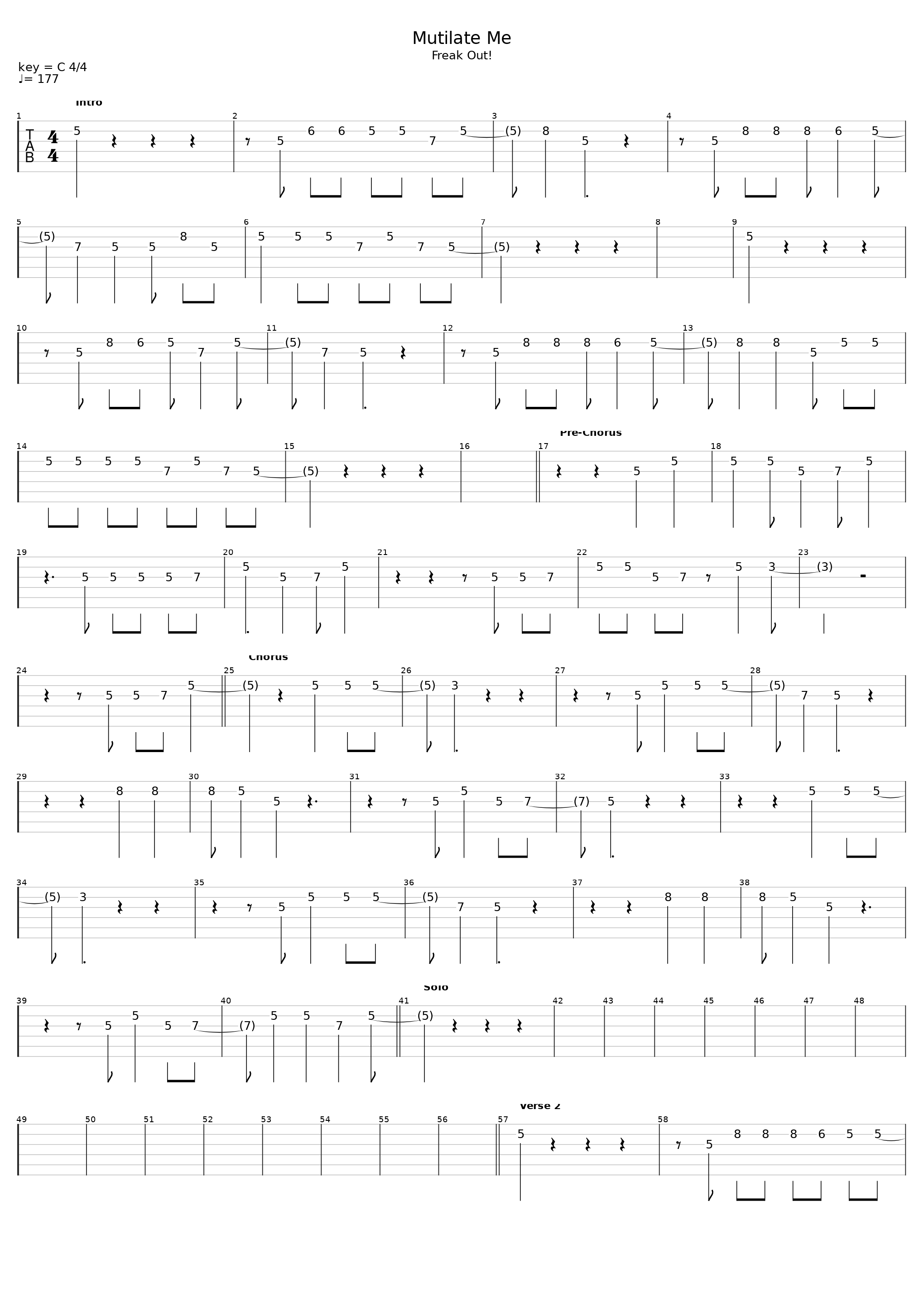 Mutilate Me_Teenage Bottlerocket_1