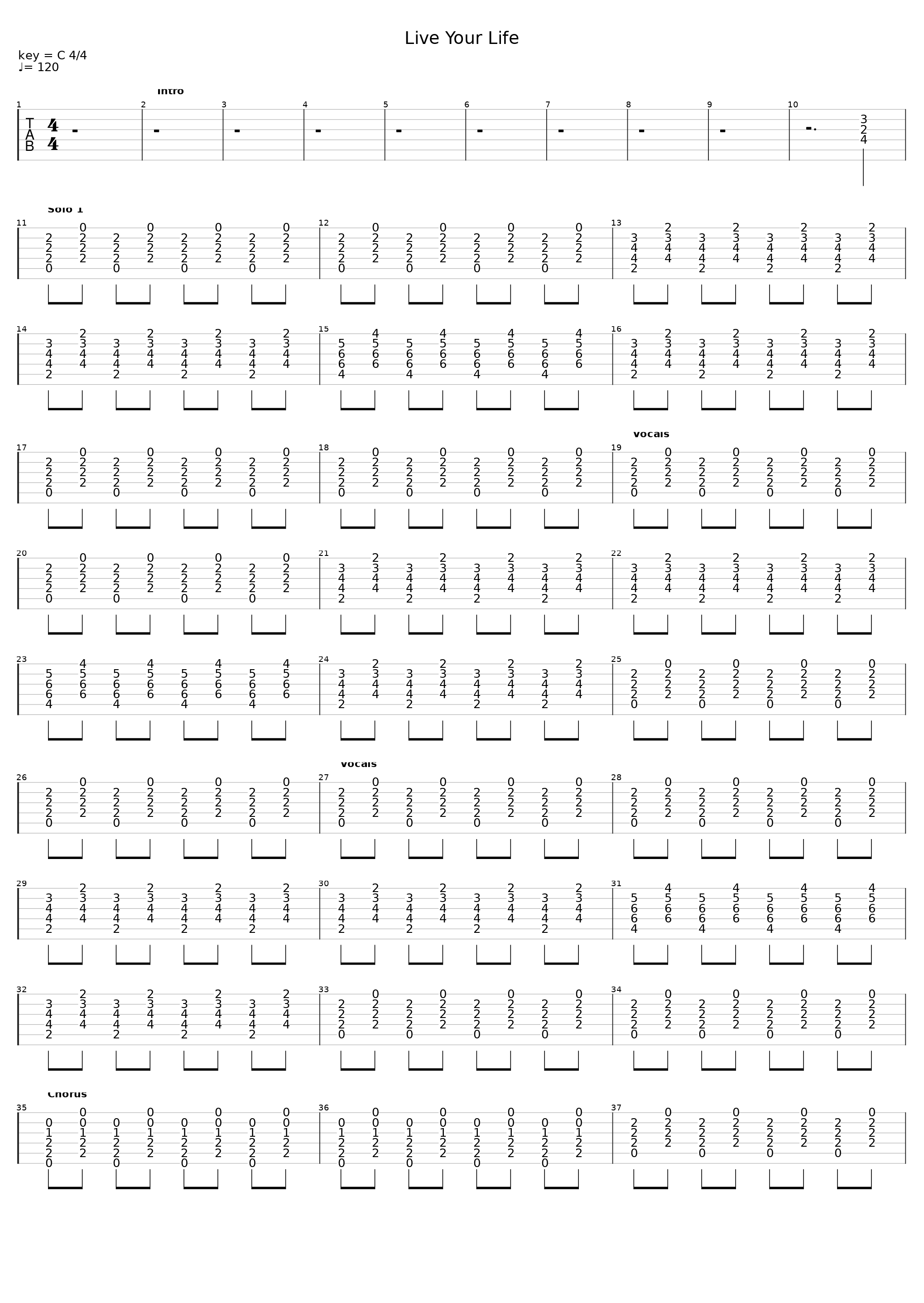 Live Your Life_The Curtis Loew Band_1