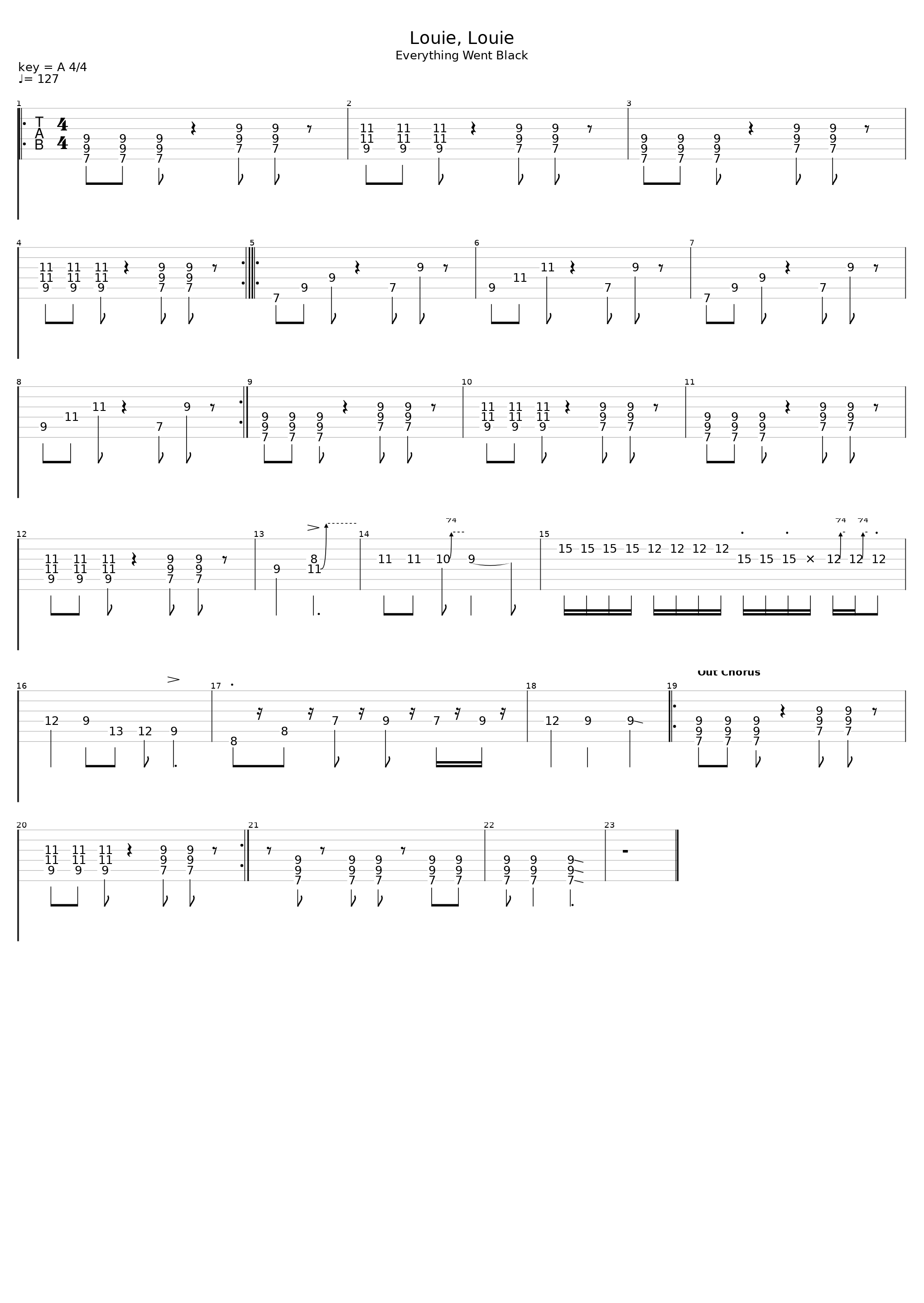 Louie Louie_Black Flag_1