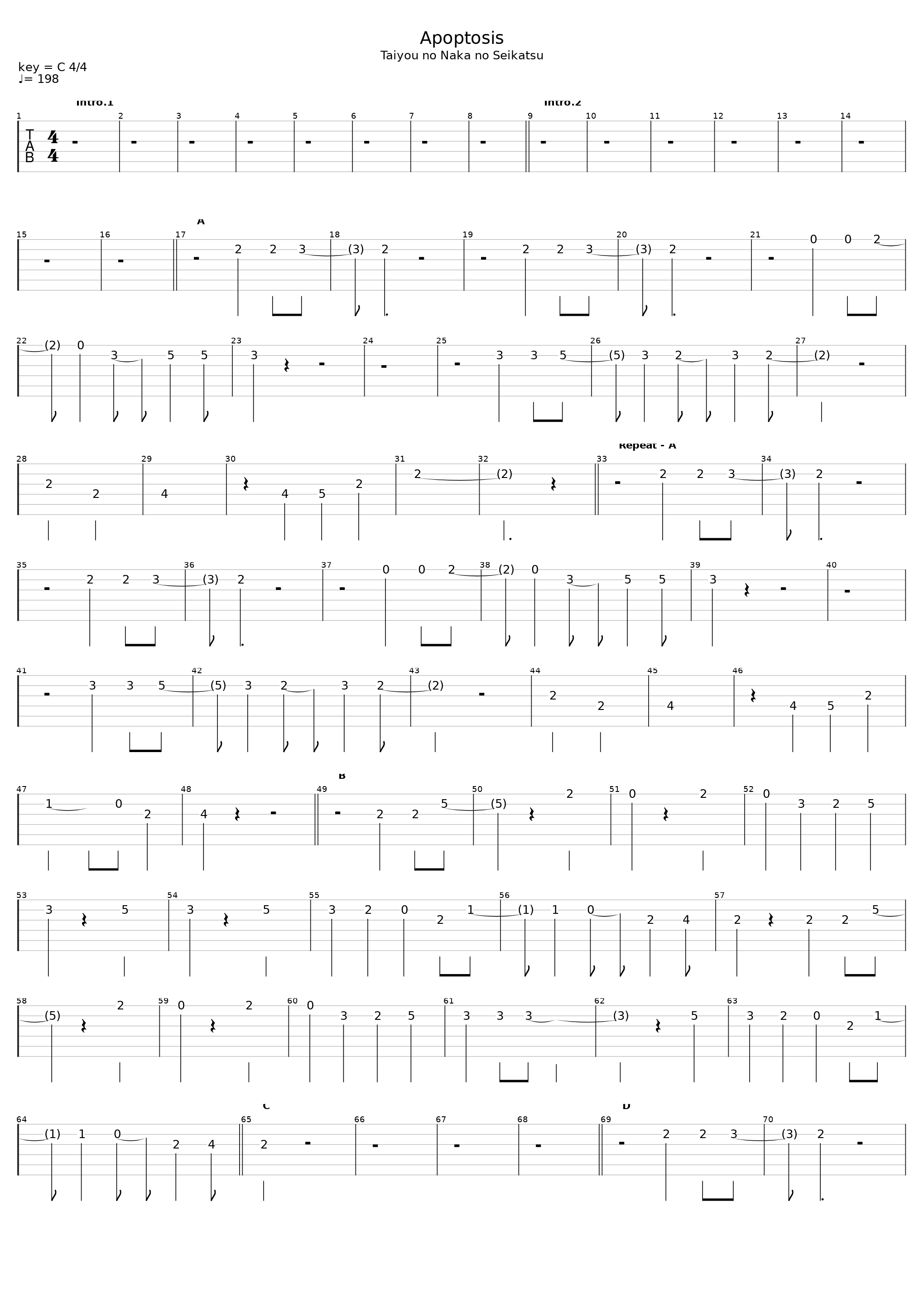 Apoptosis_The Back Horn_1